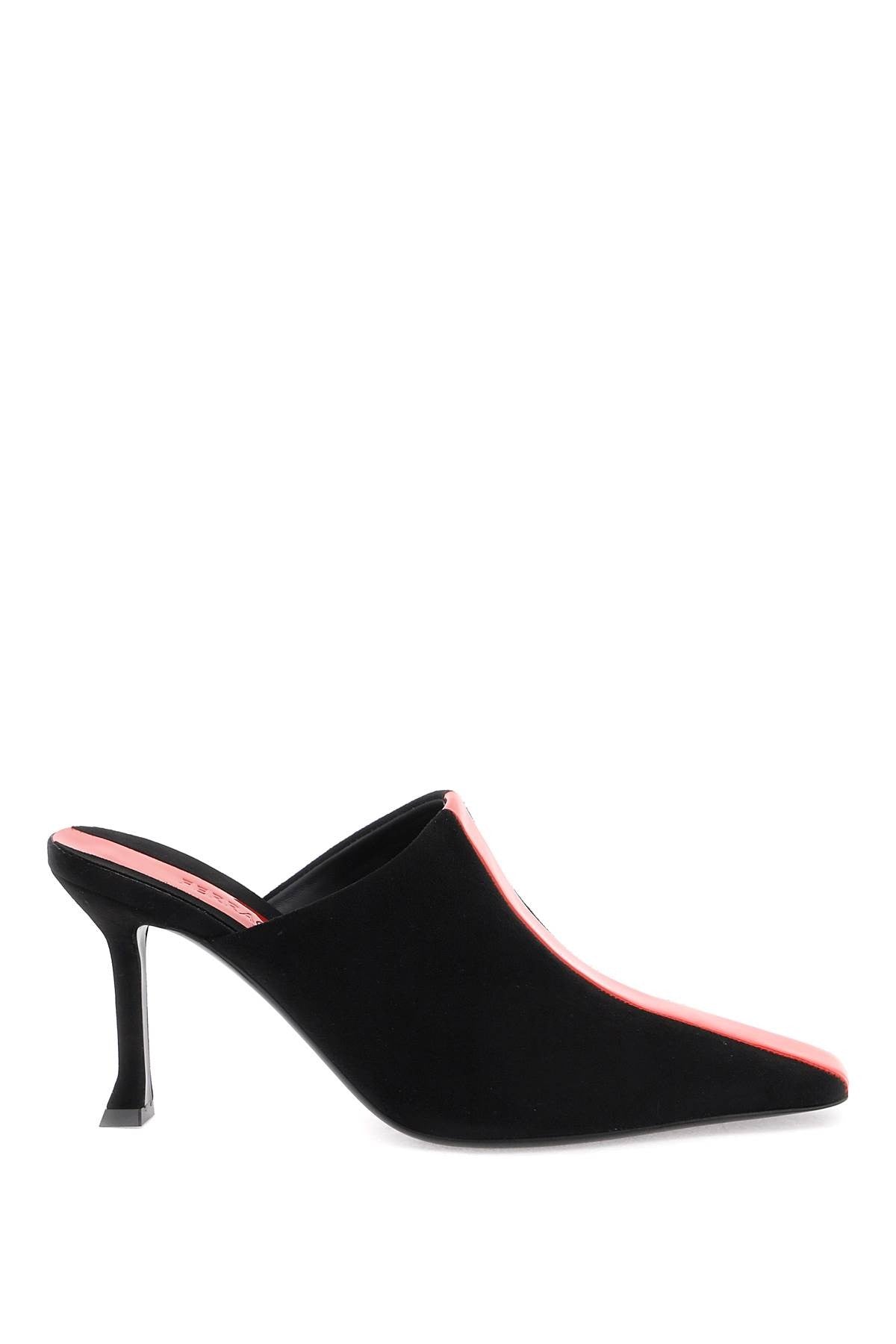 Mules With Graphic Inset