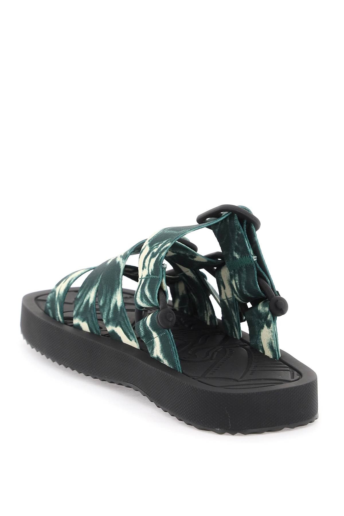 nylon rose sandals for