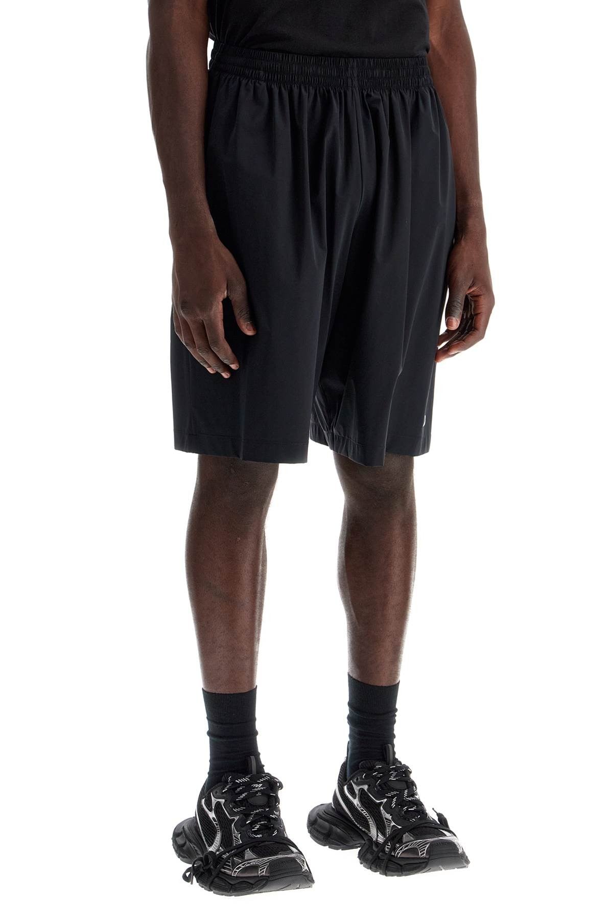 nylon stretch activewear bermuda shorts