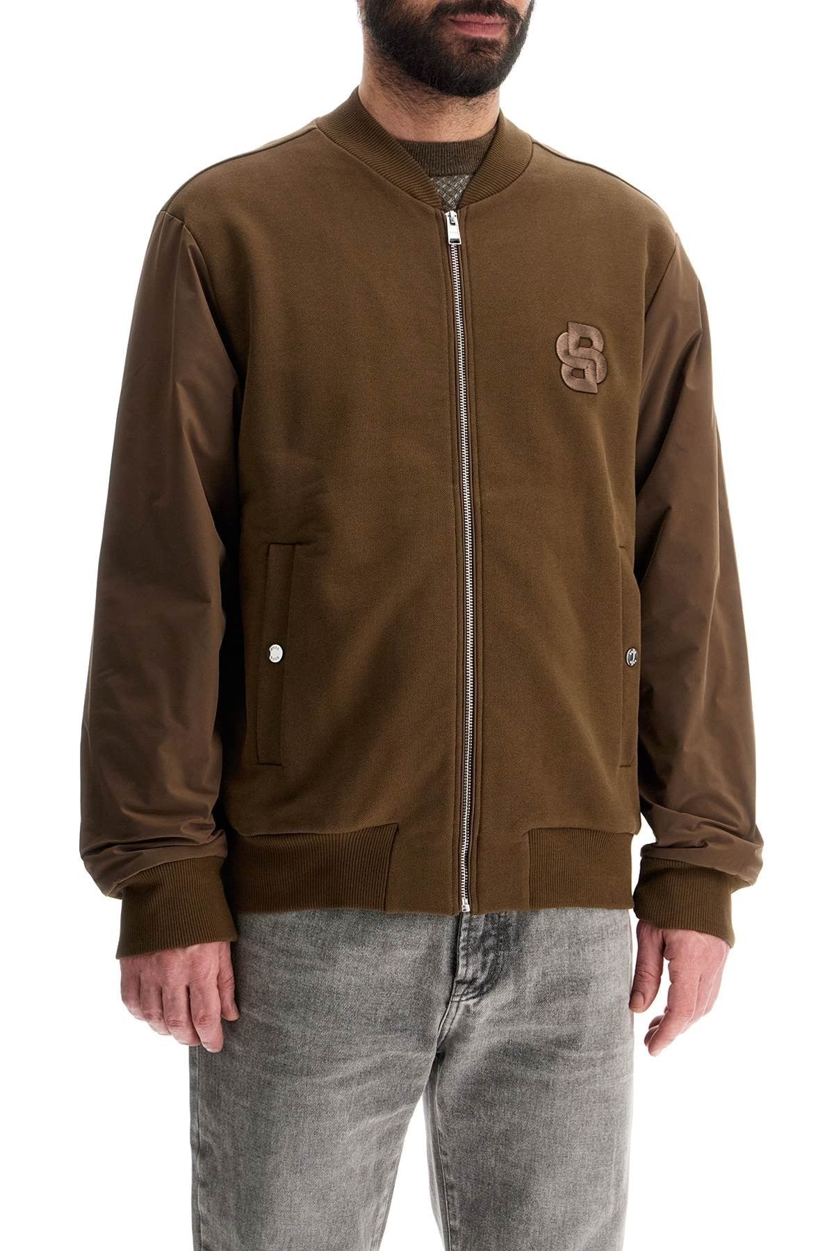 open green zip hoodie regular fit c-salieri 23