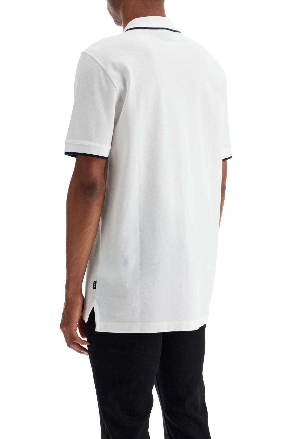 parlay polo shirt with contrast trims