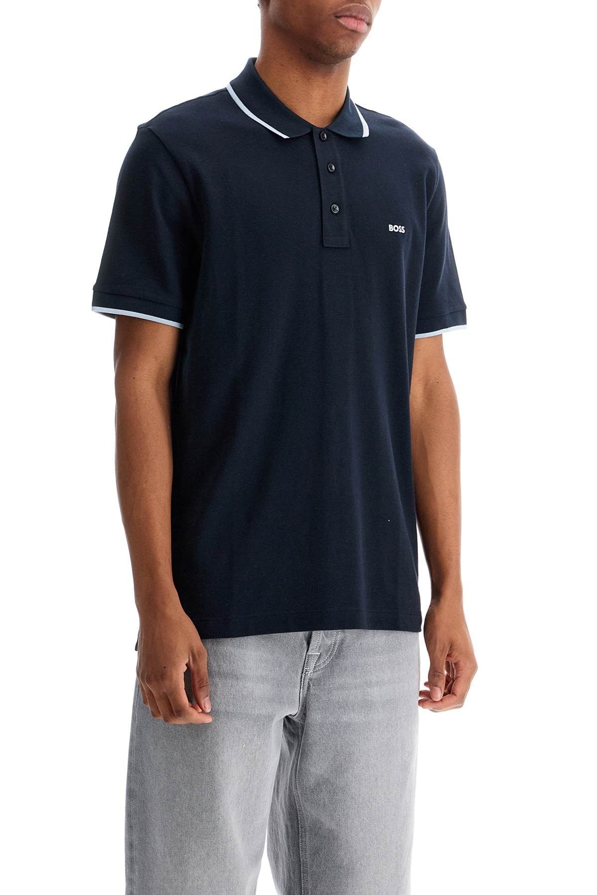 parlay polo shirt with contrast trims