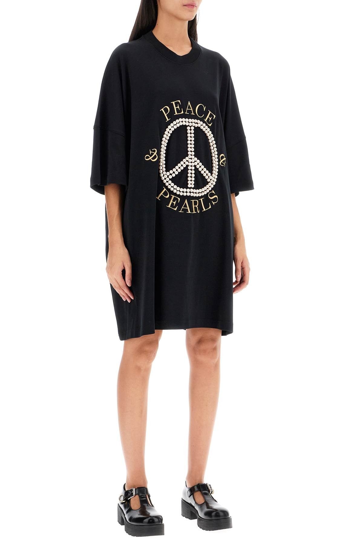 "peace & pearls t-shirt