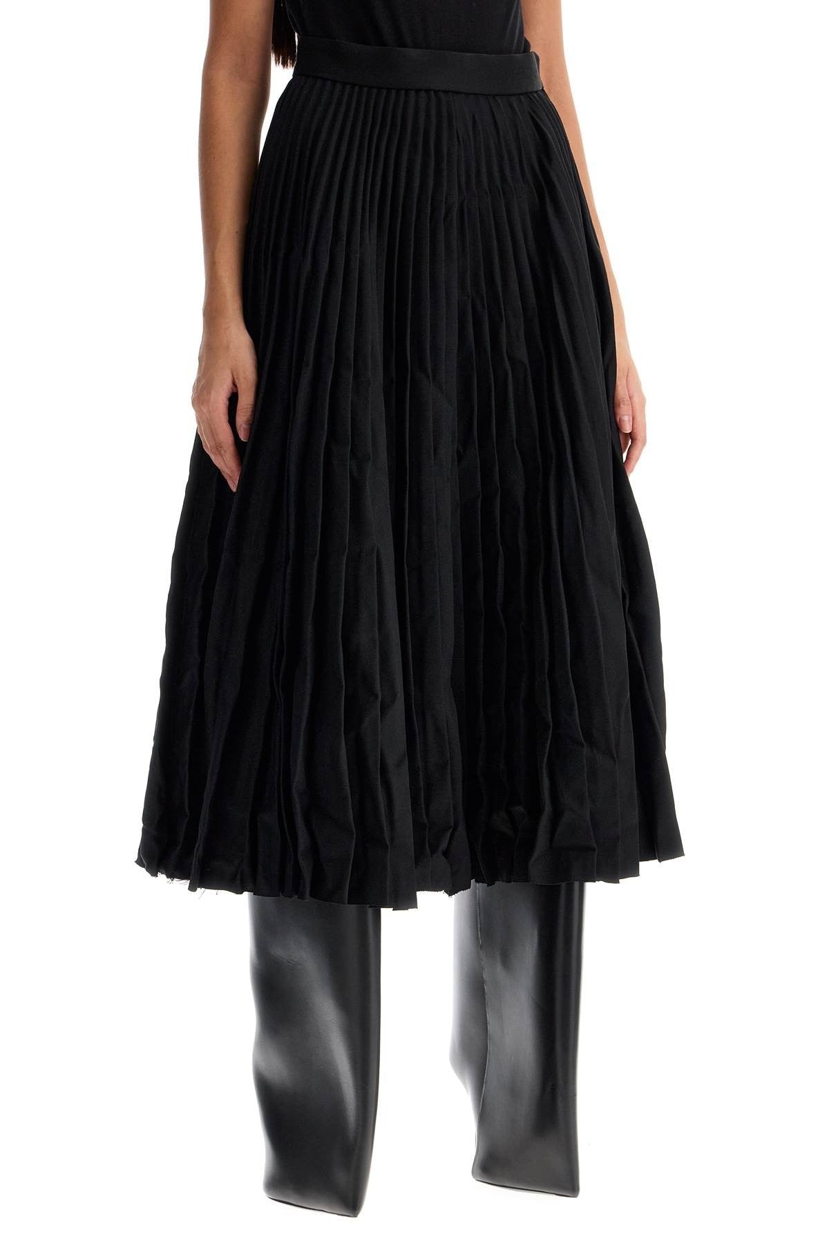 pleated skirt with crink