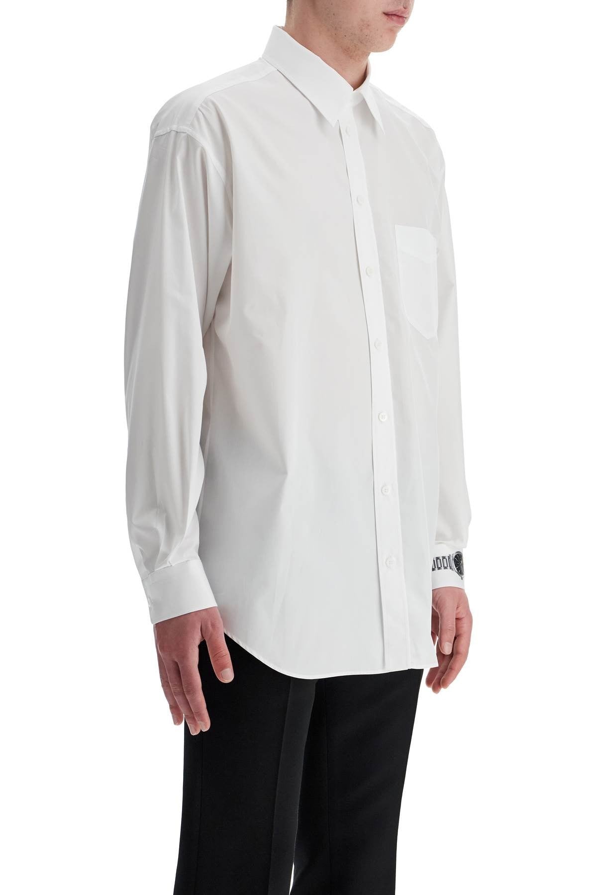 printed cuff shirt with unique