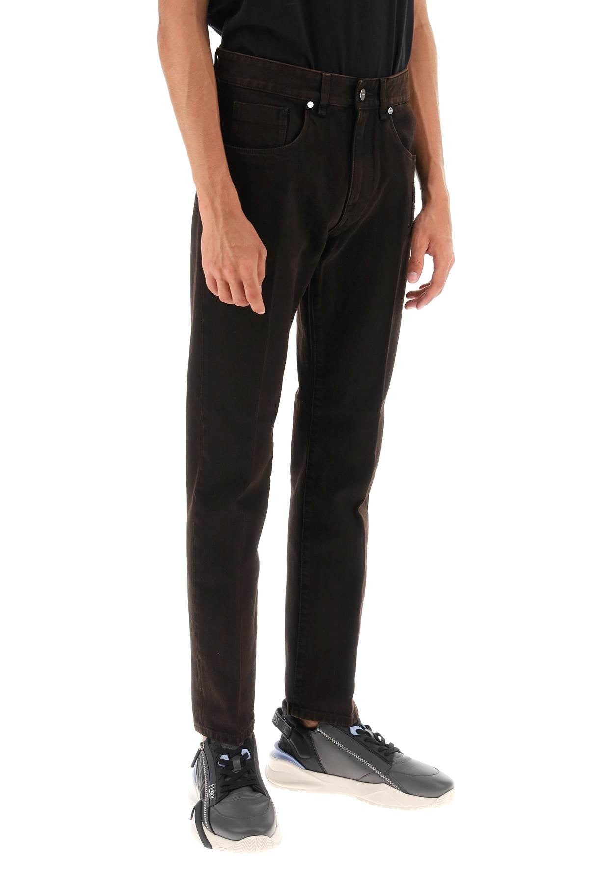 regular fit jeans in overdyed denim