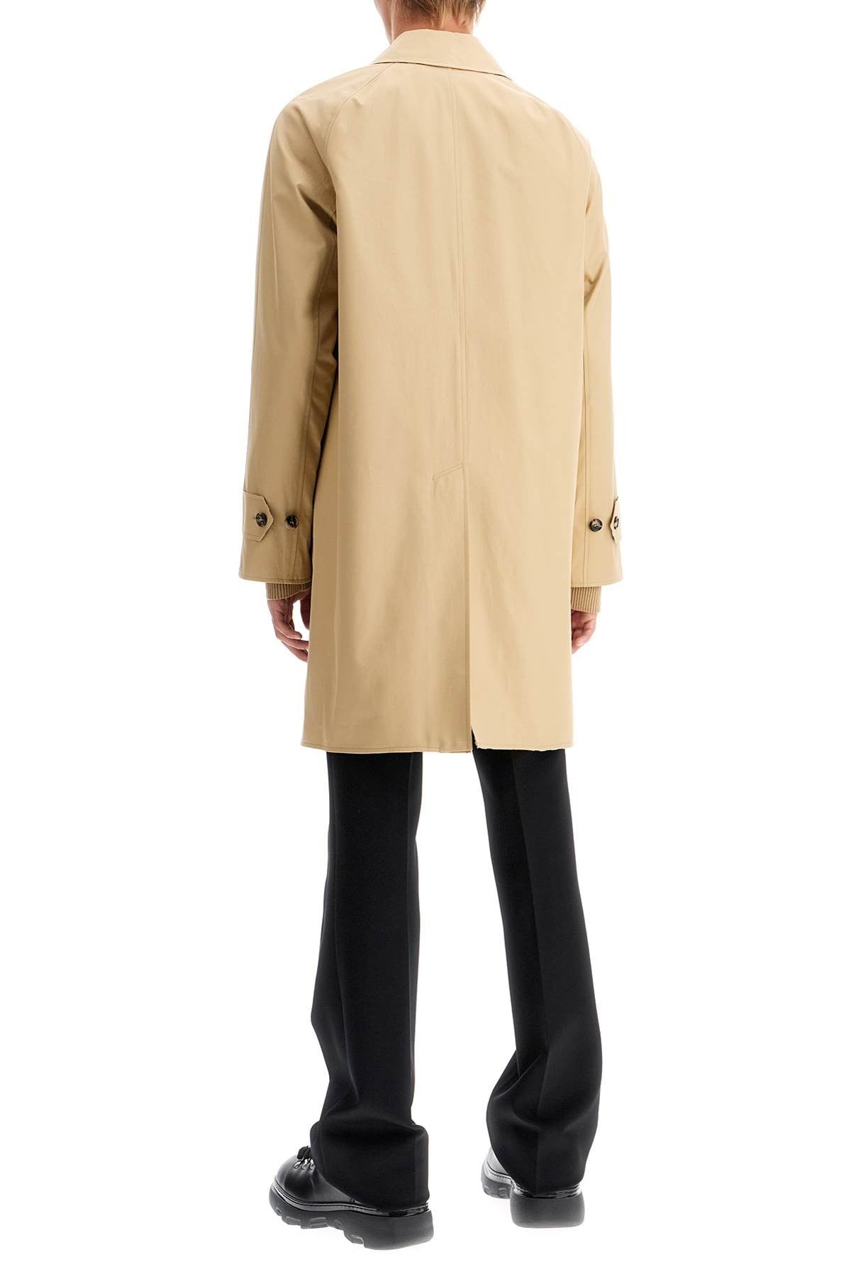 reversible gabardine car coat