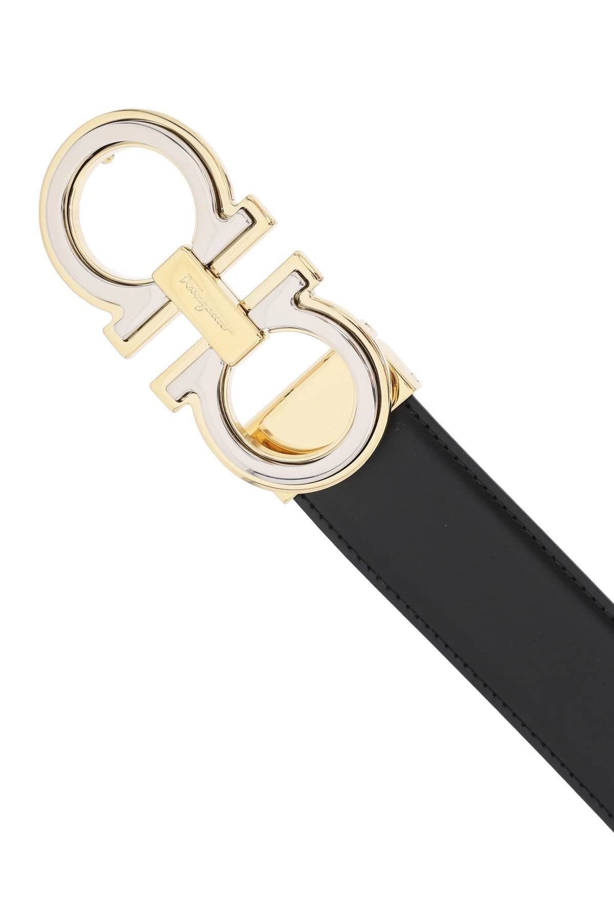 Reversible Gancini Buckle Belt