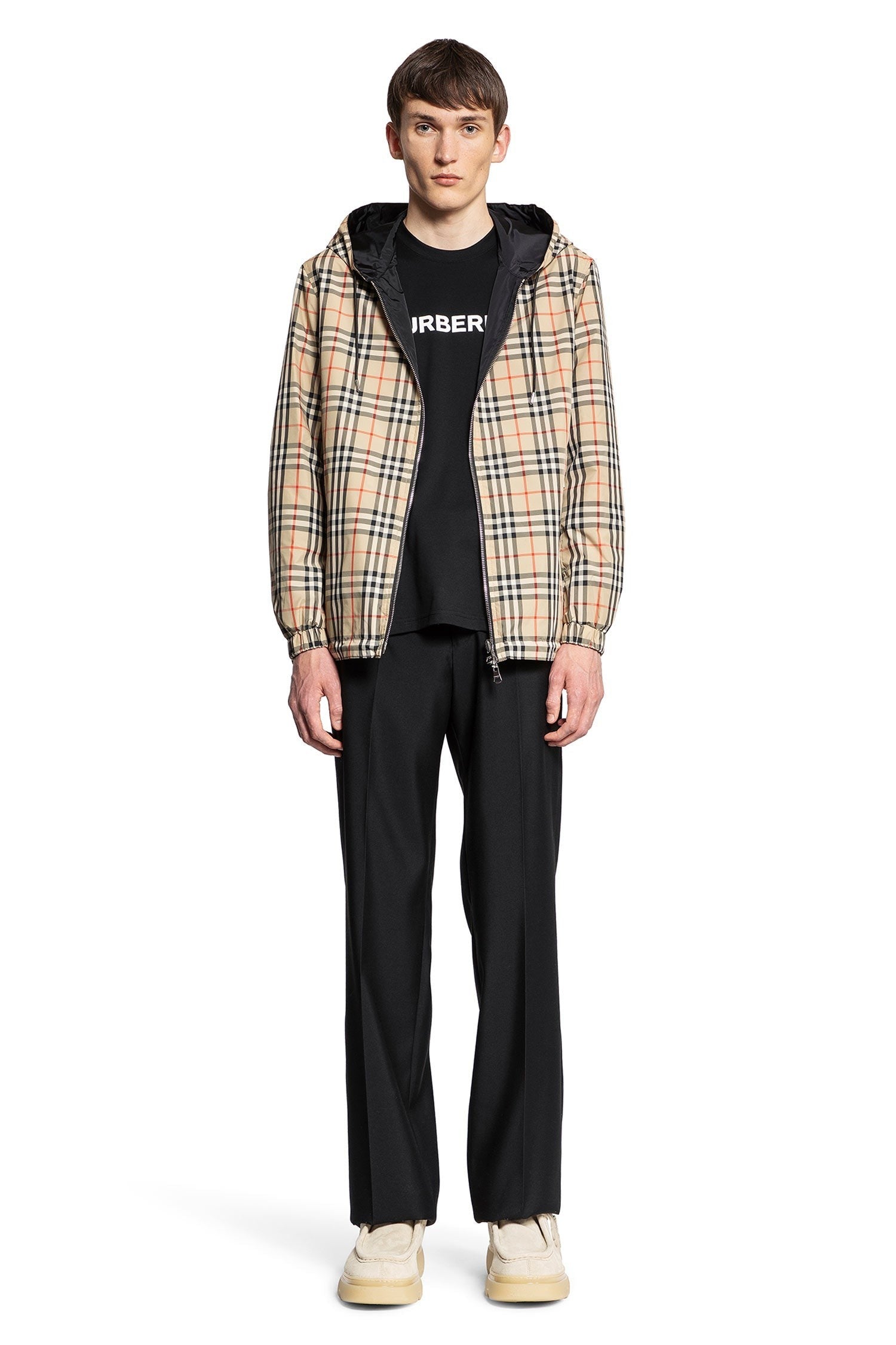 Reversible Vintage Check Hooded Jacket