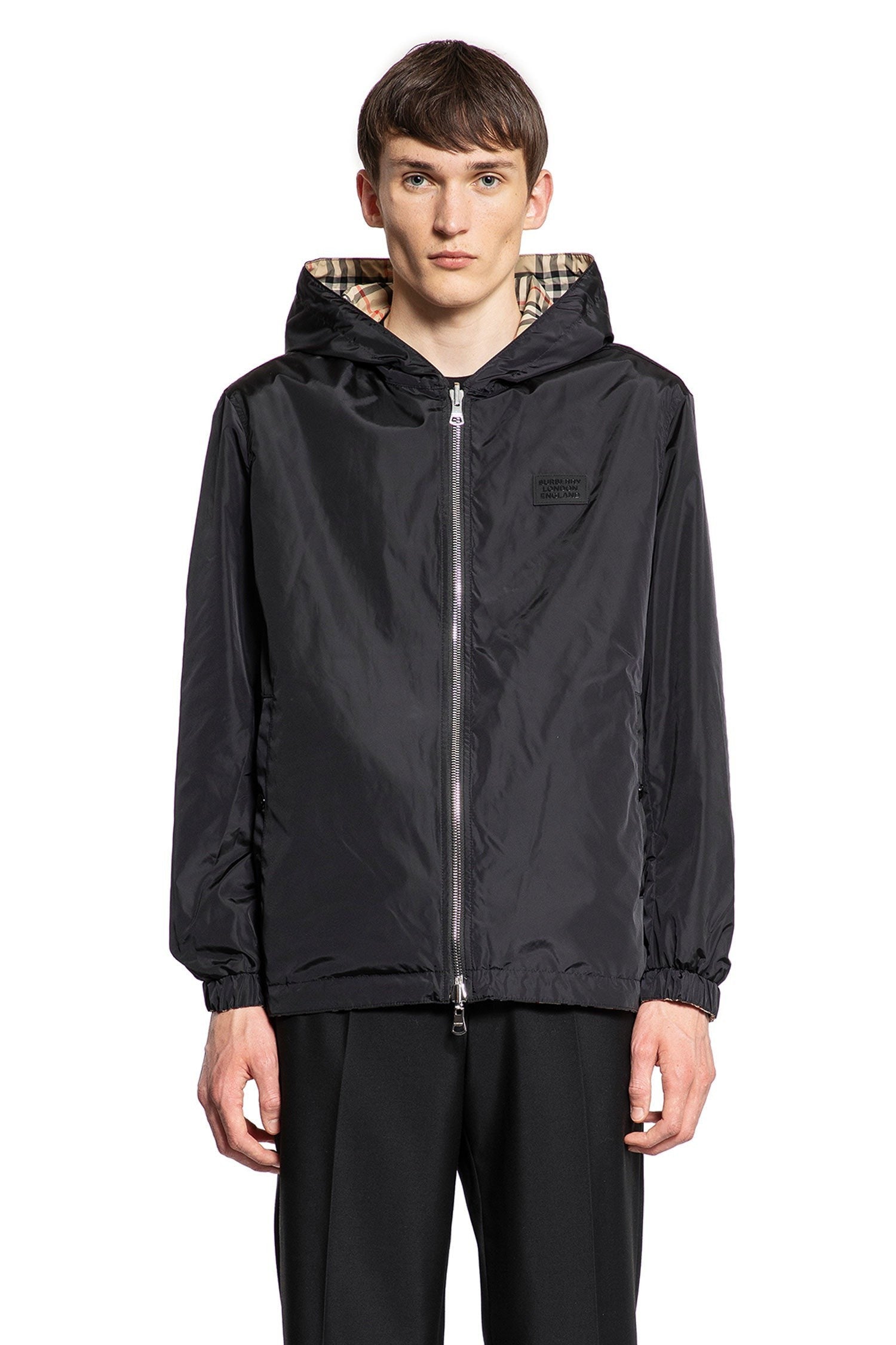 Reversible Vintage Check Hooded Jacket