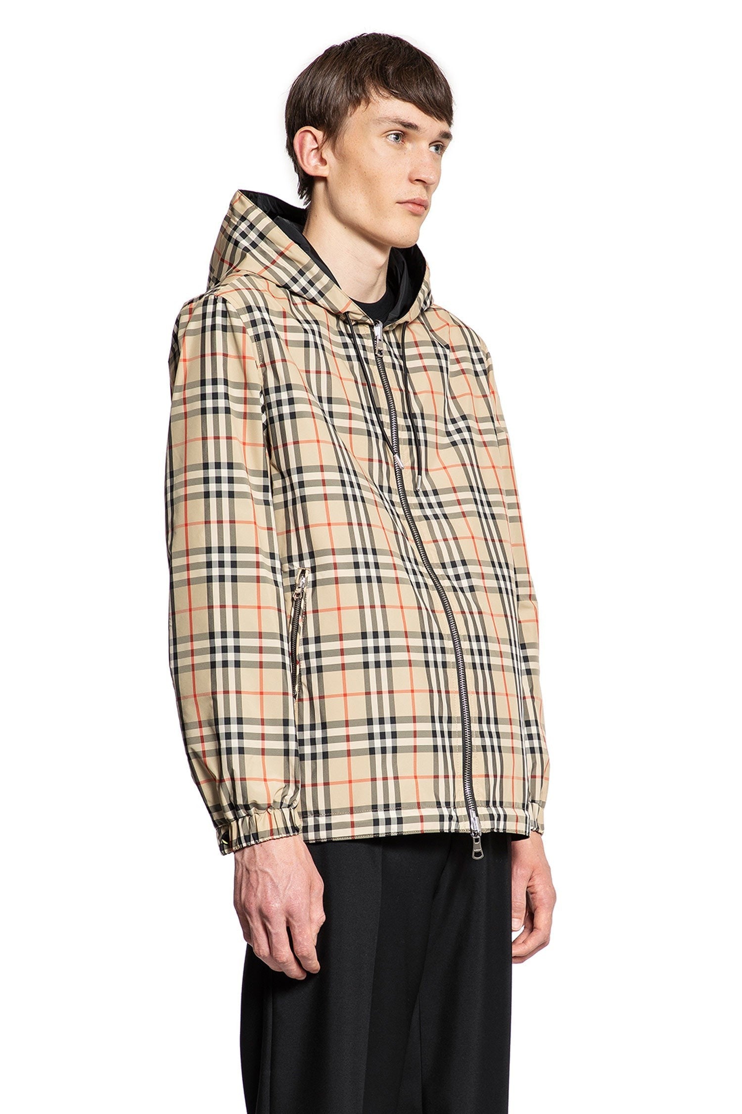 Reversible Vintage Check Hooded Jacket