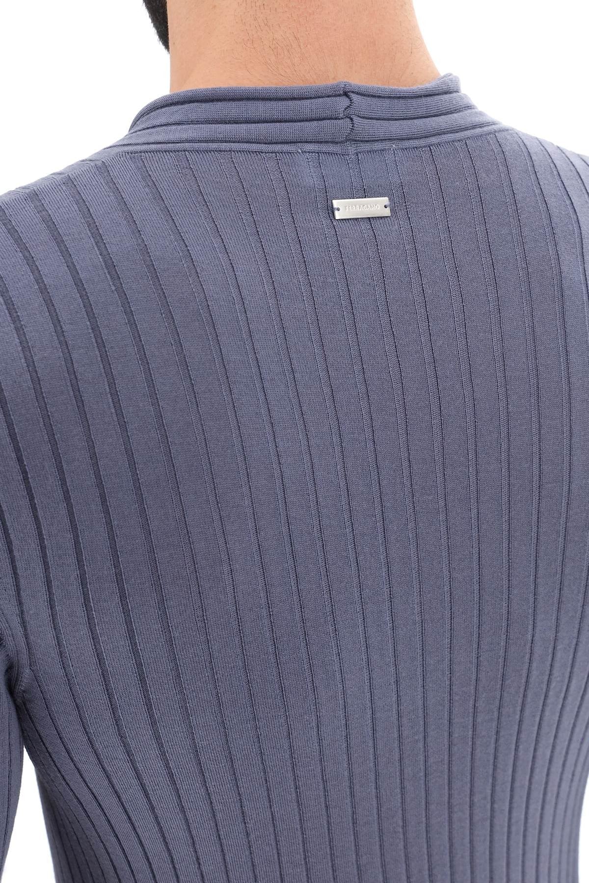 Ribbed-Knit Sweater