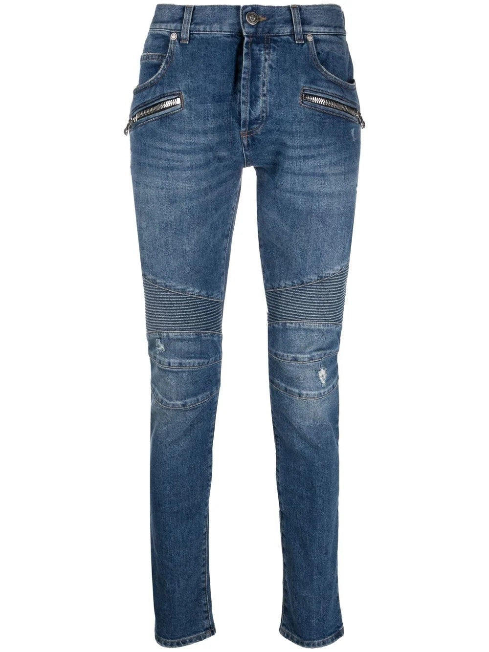 Ribbed Slim Jeans
