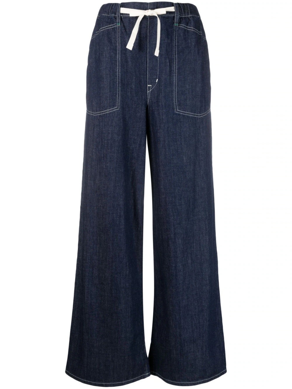 Rinse Denim Wide Sailor Jeans