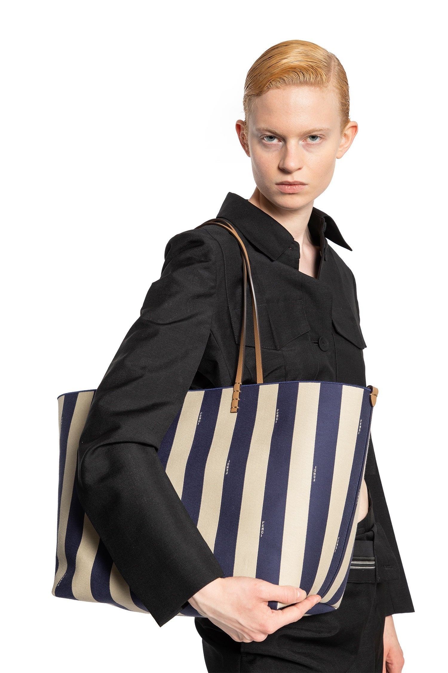 Roll Reversible Large Shopper In Pequin Striped