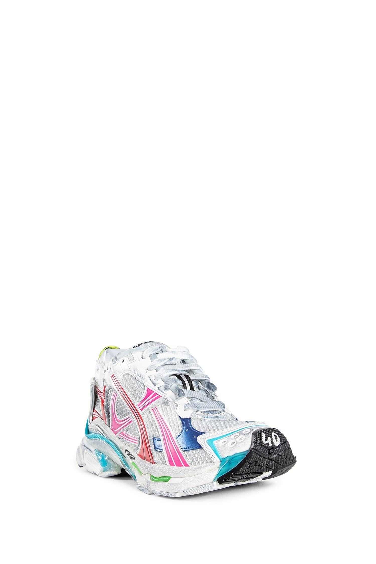 Runner Sneakers In Mesh And Nylon