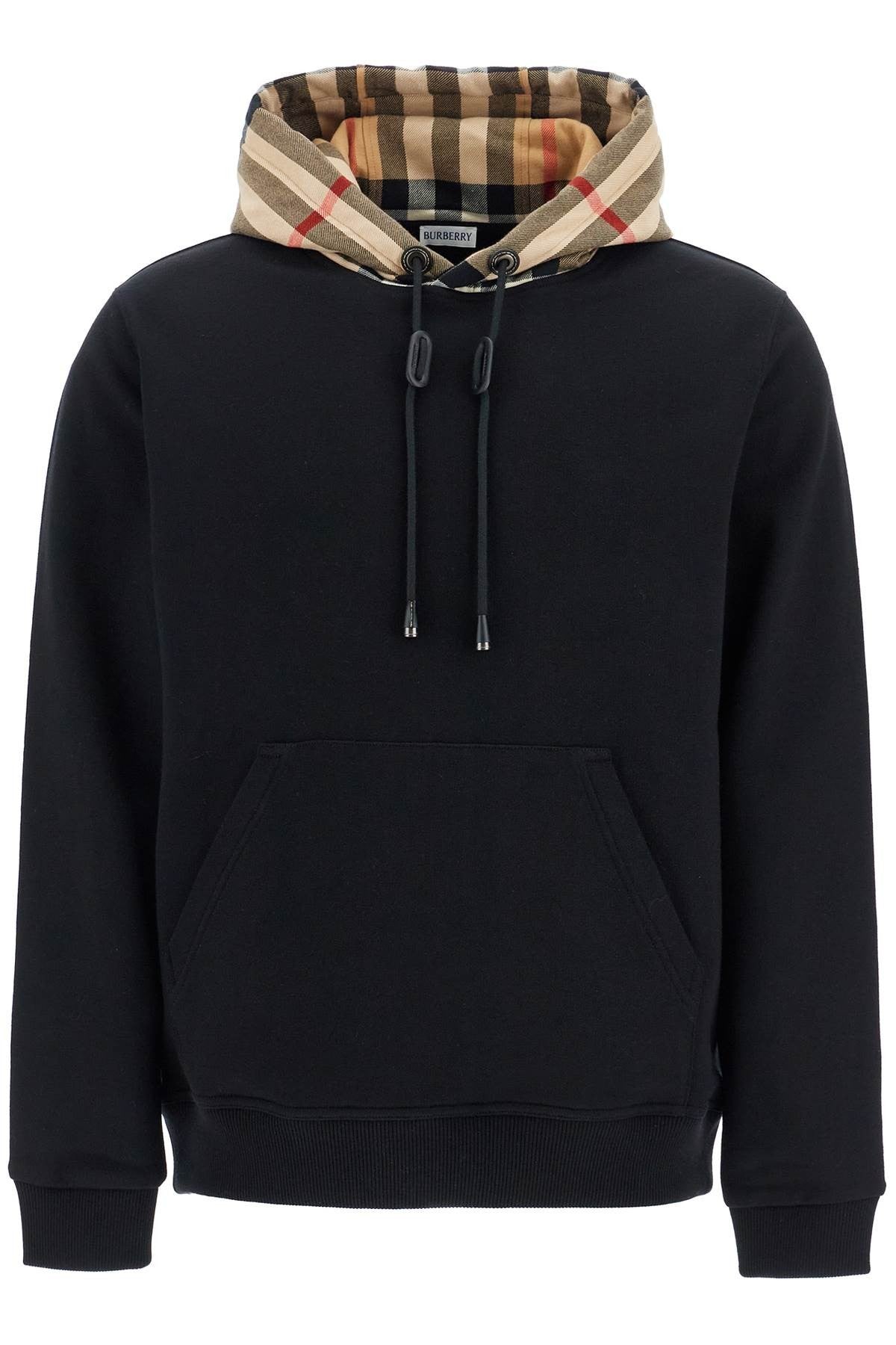 samuel sweatshirt with check hood
