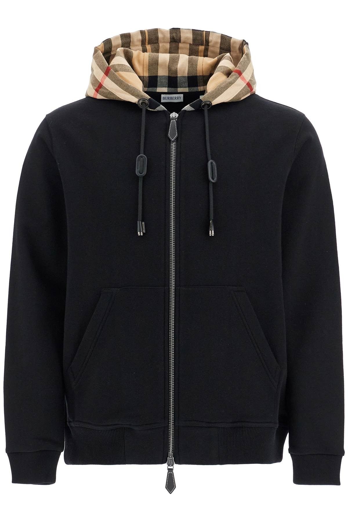 samuel sweatshirt with check hood