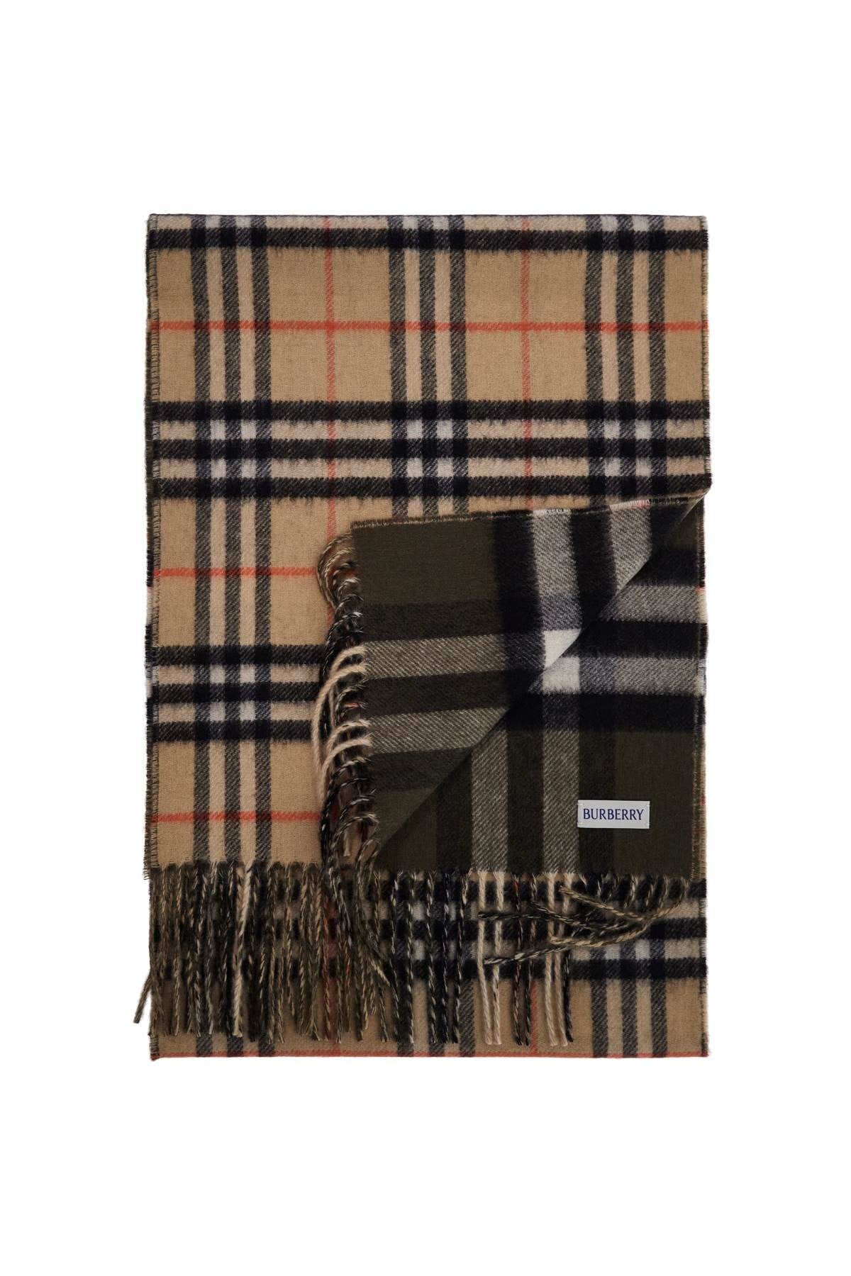 sand check merino wool unisex scarf