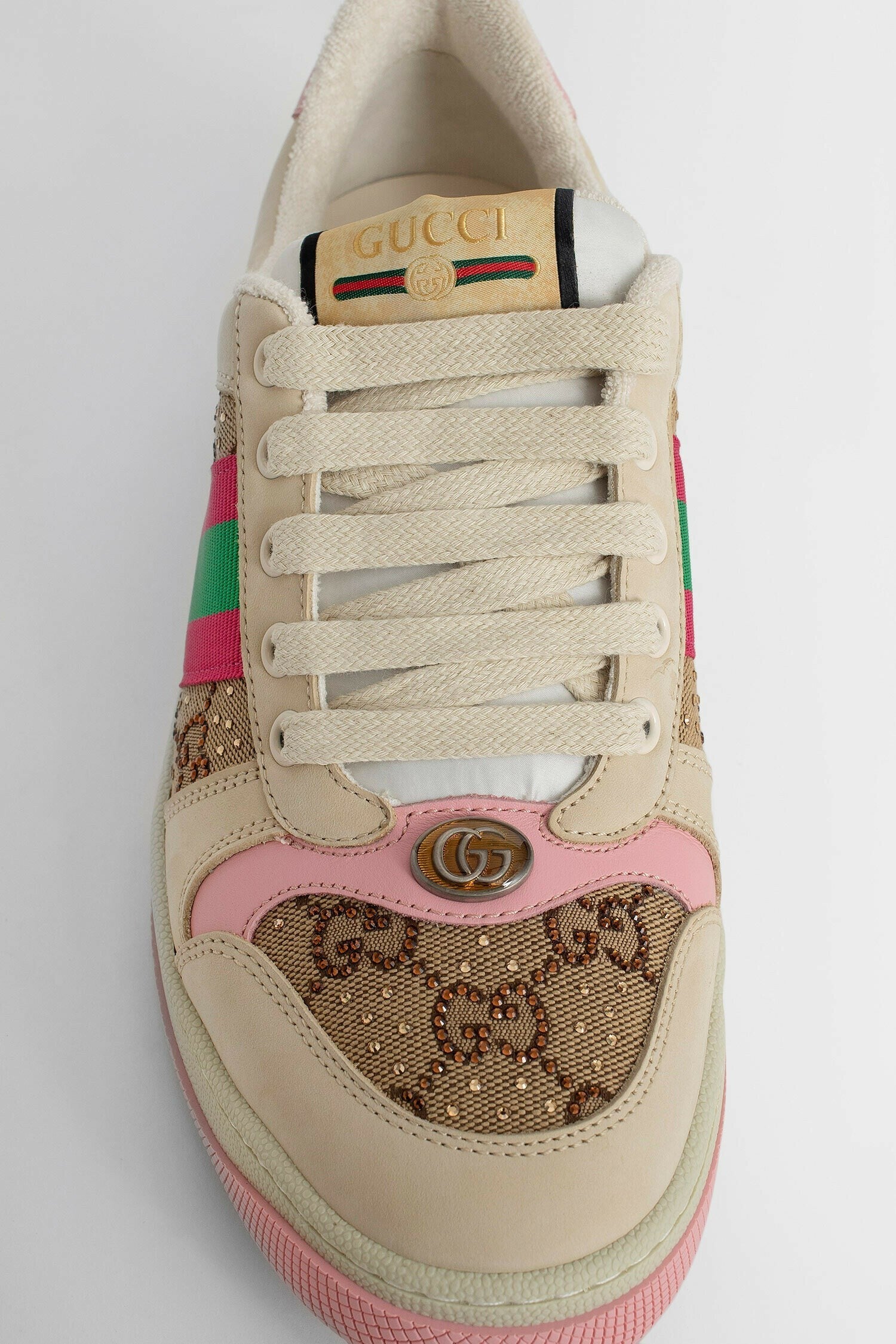 screener sneakers with crystals