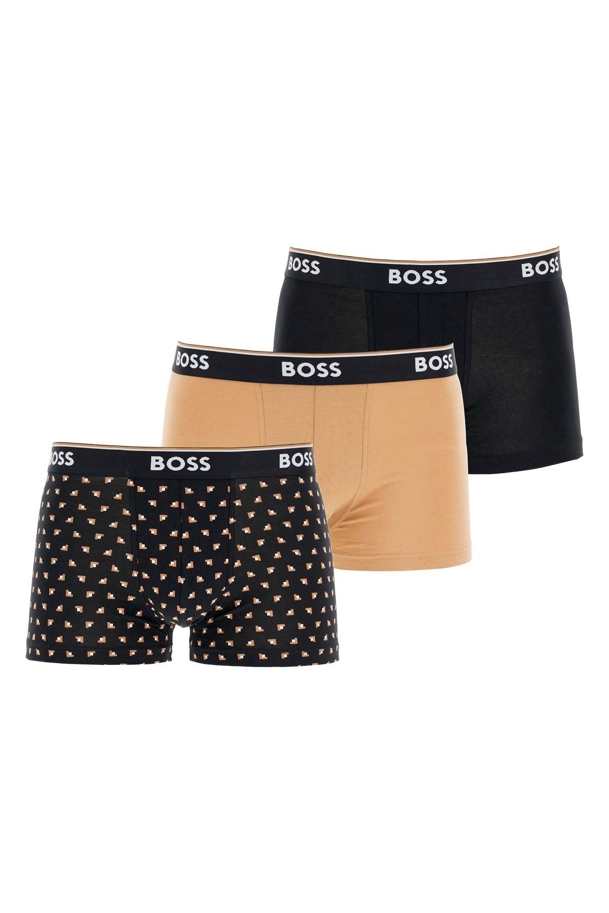 set 3 boxer slim fit in cotone elasticizzato colori assortiti