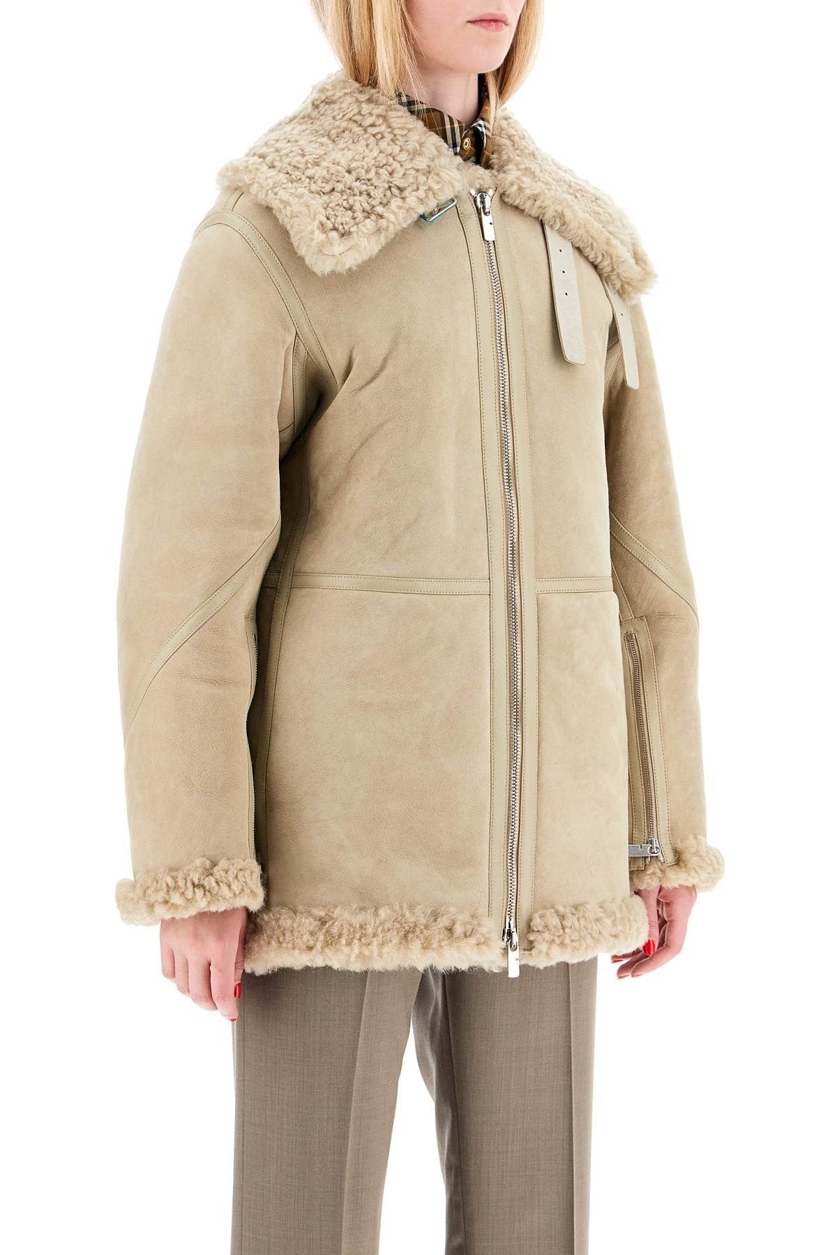 shearling aviator jacket for