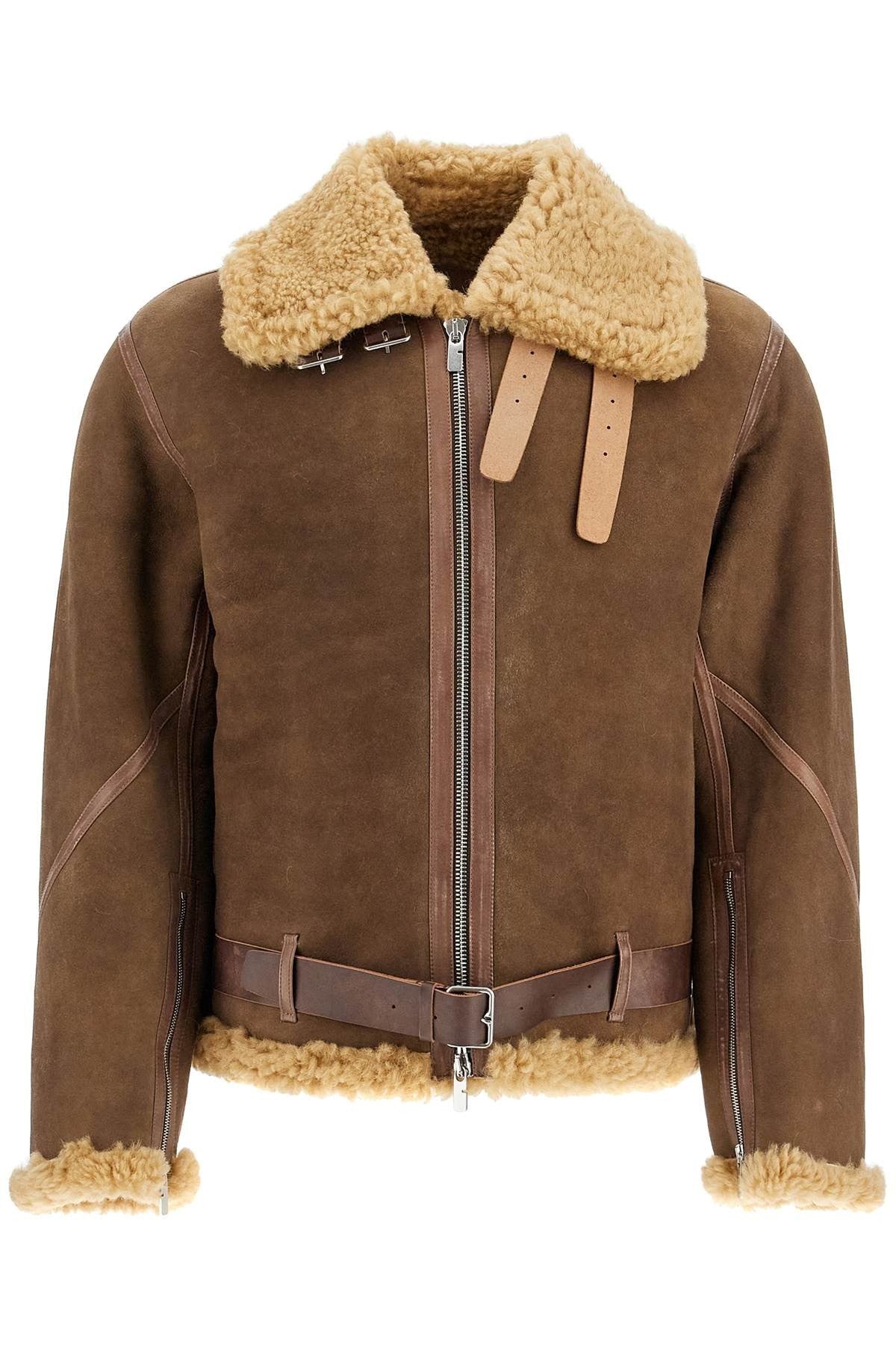 shearling aviator jacket for