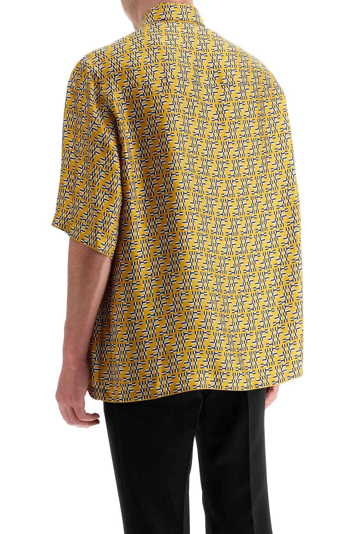 short sleeve silk shirt  ff labyrinth short sleeve