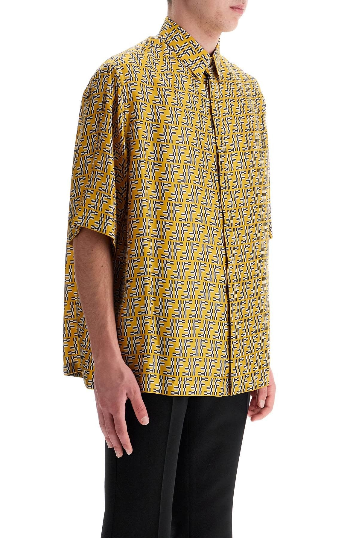 short sleeve silk shirt  ff labyrinth short sleeve