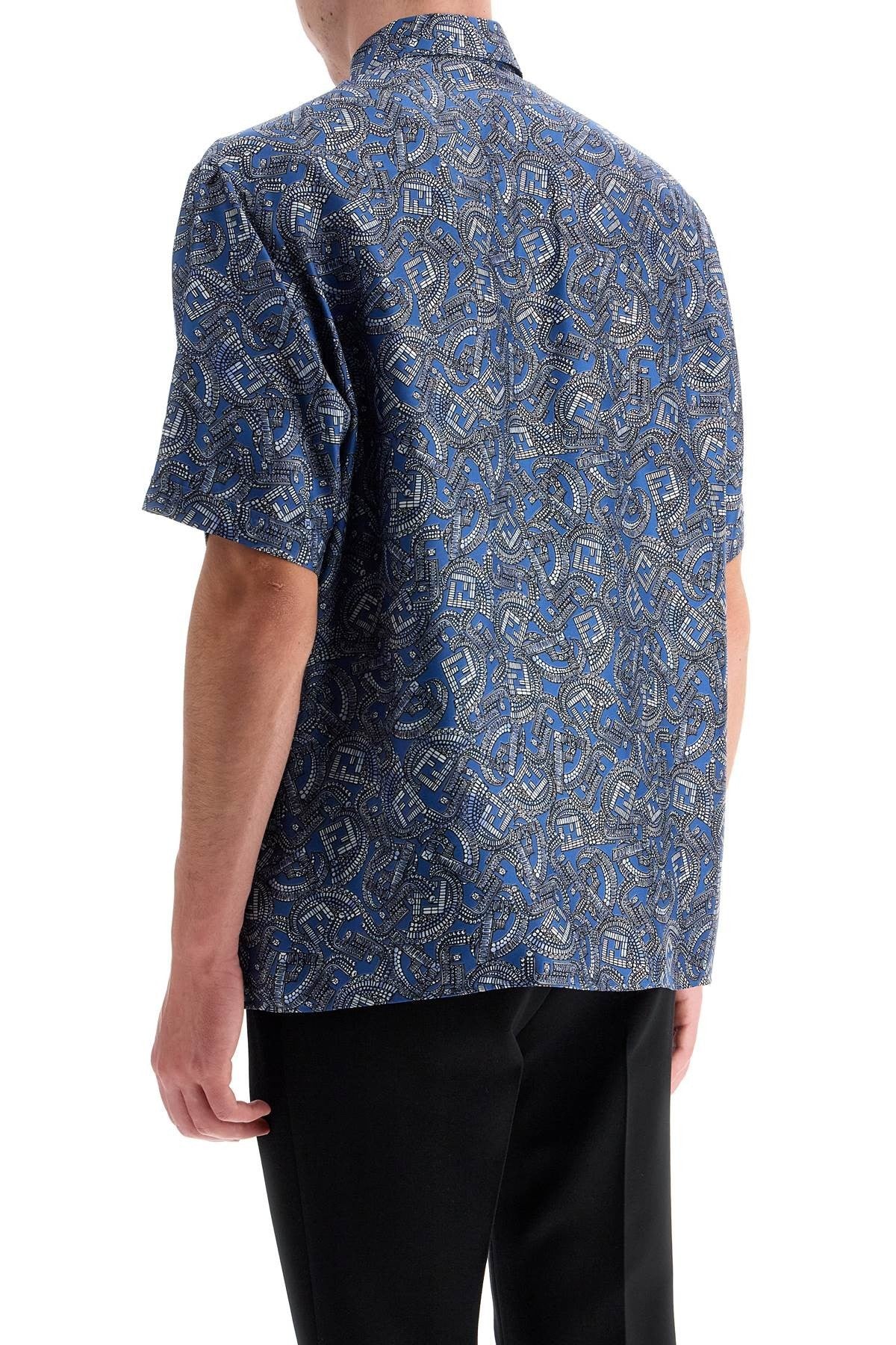 short-sleeved silk shirt by fendi jew