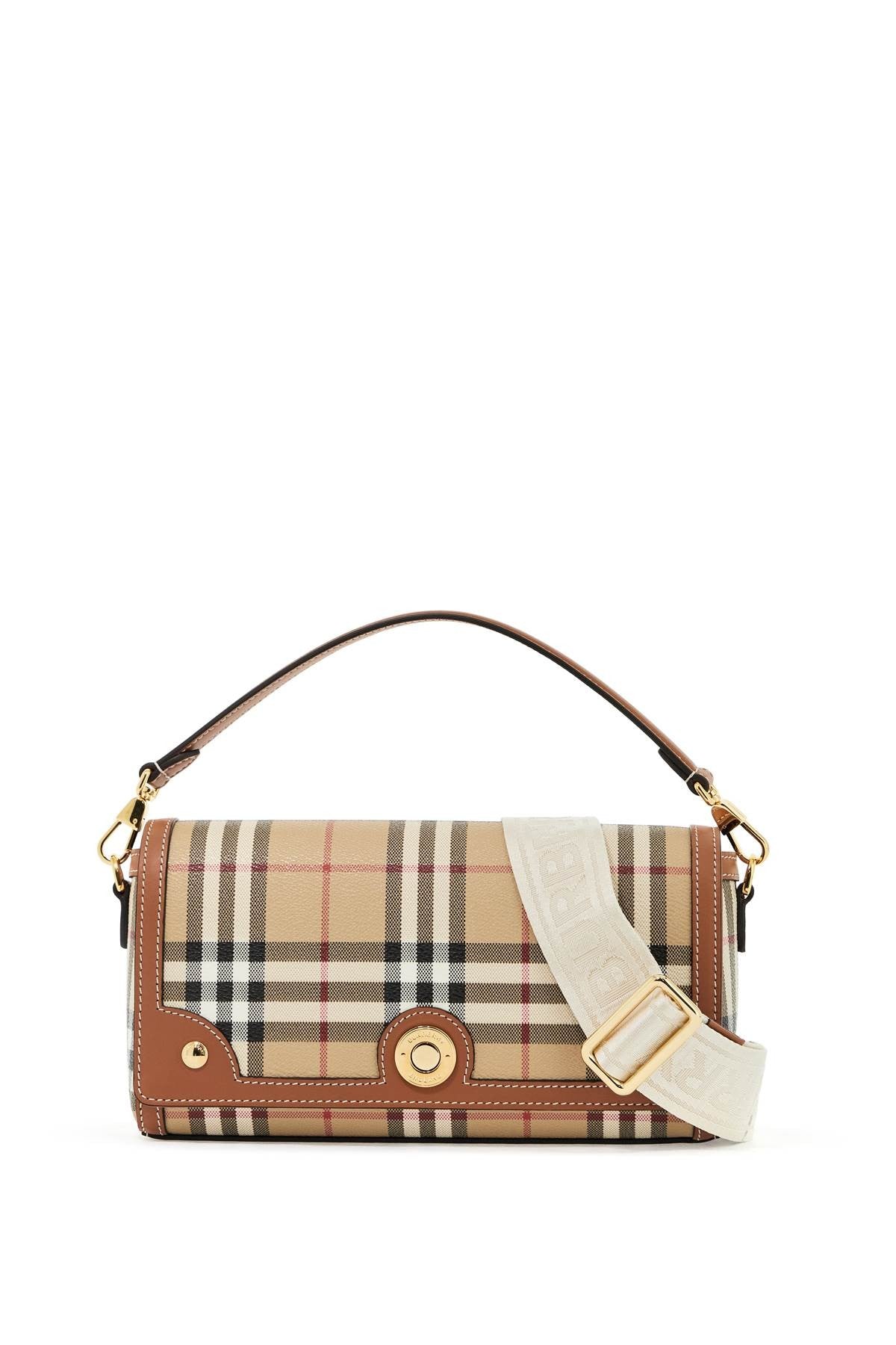 'Shoulder Bag With Check Pattern Notes