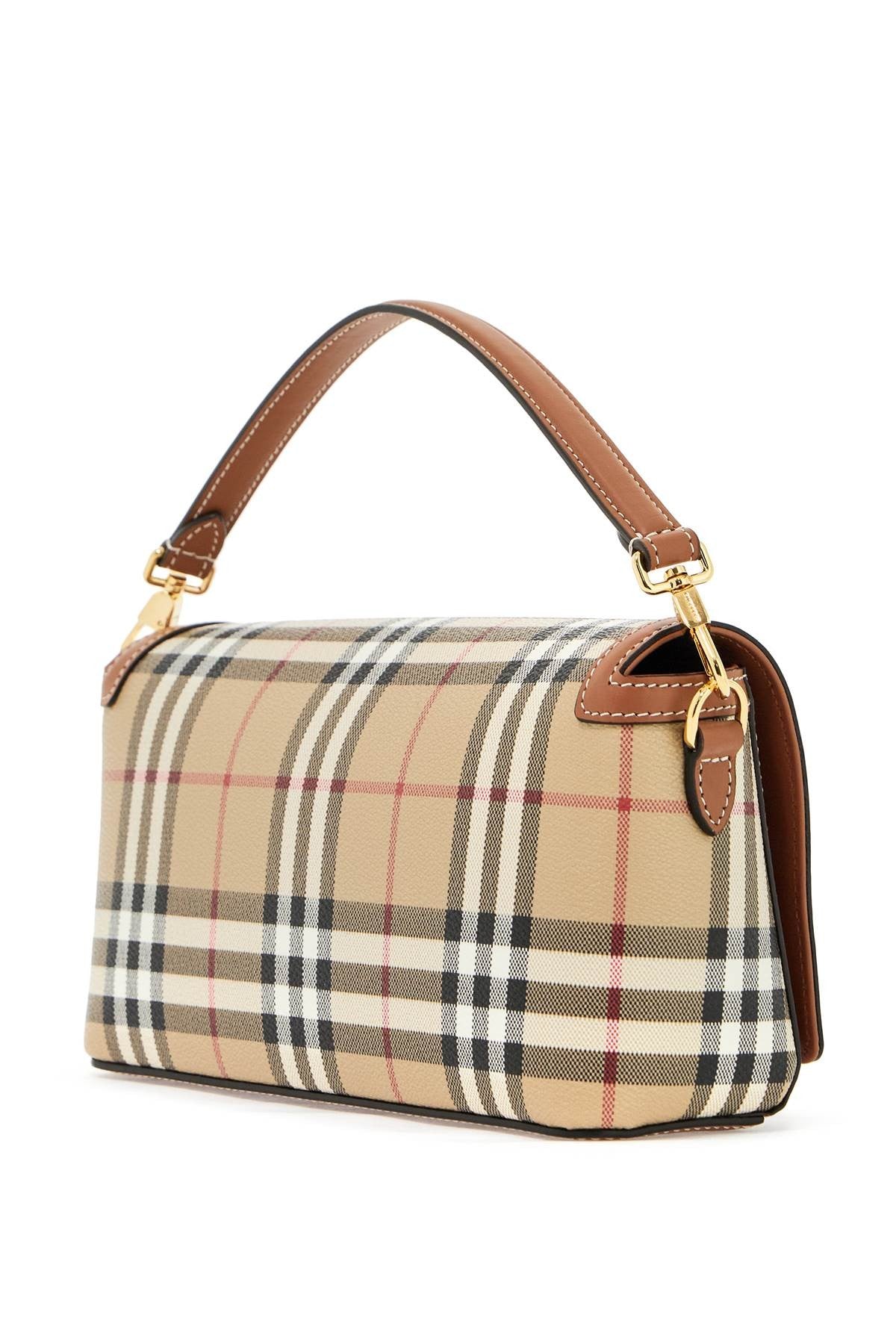 'Shoulder Bag With Check Pattern Notes