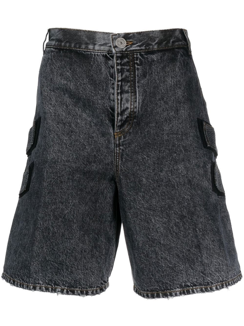 Side Strap Denim Bermuda