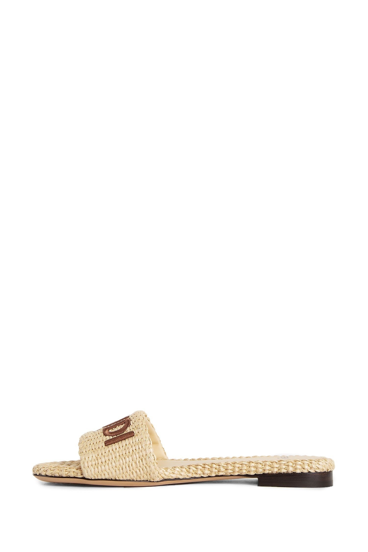 Signature Raffia Slides