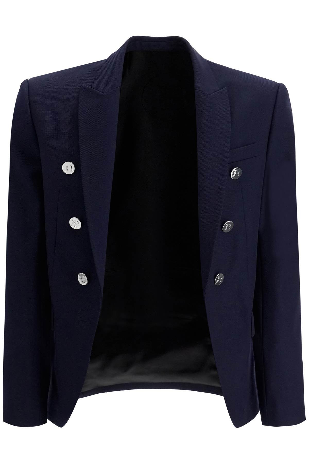 six-button wool jacket