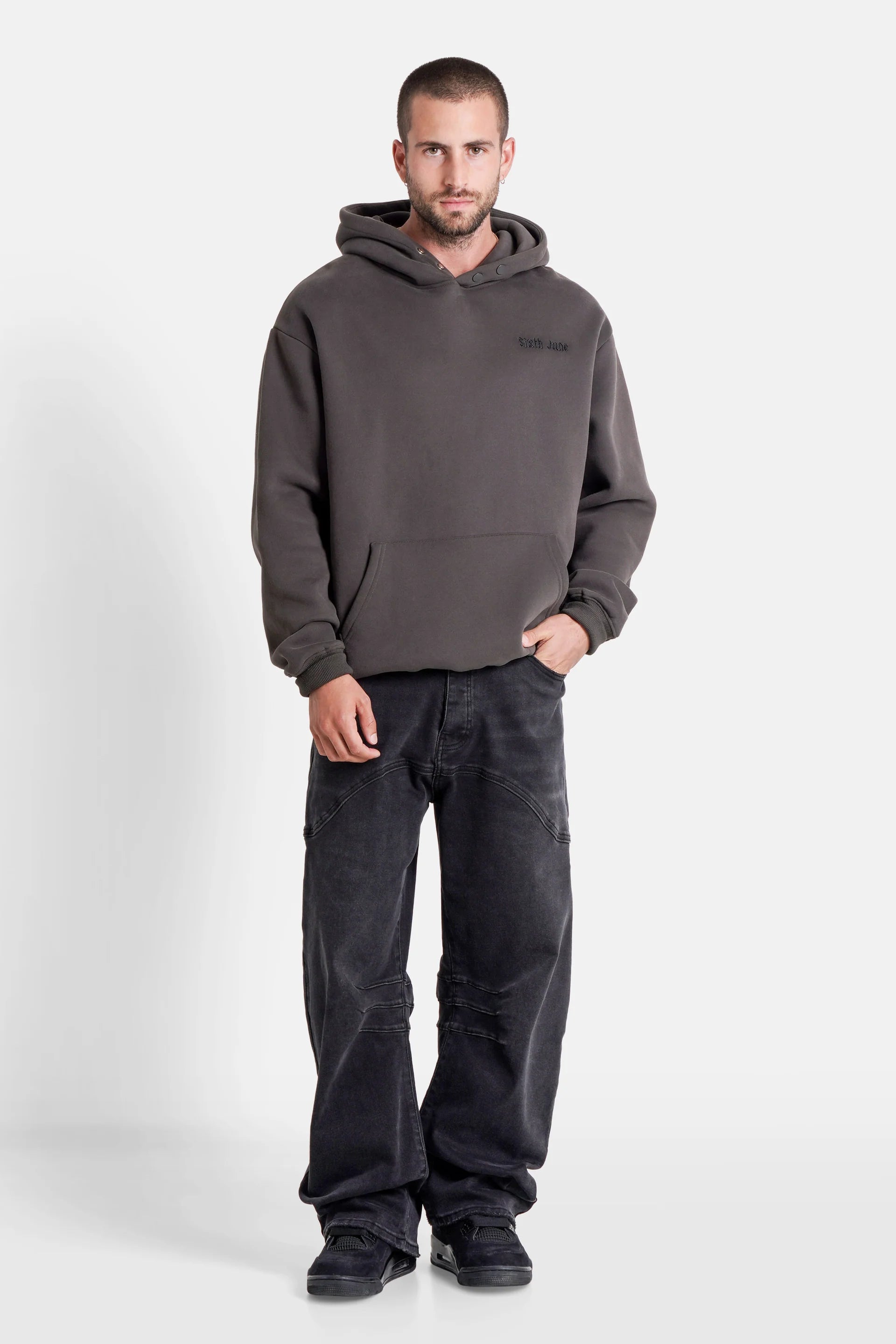 Sixth June THE FEAR embroidery hoodie