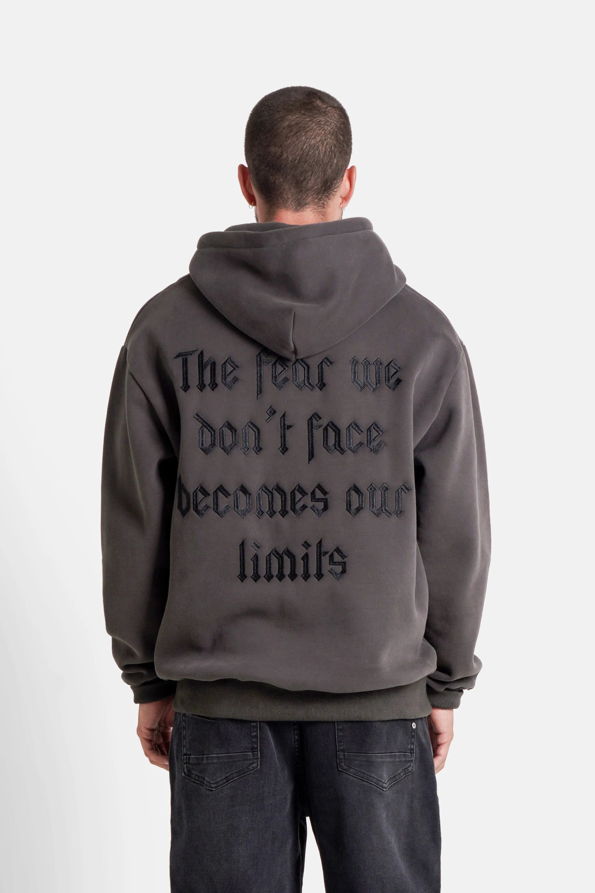Sixth June THE FEAR embroidery hoodie