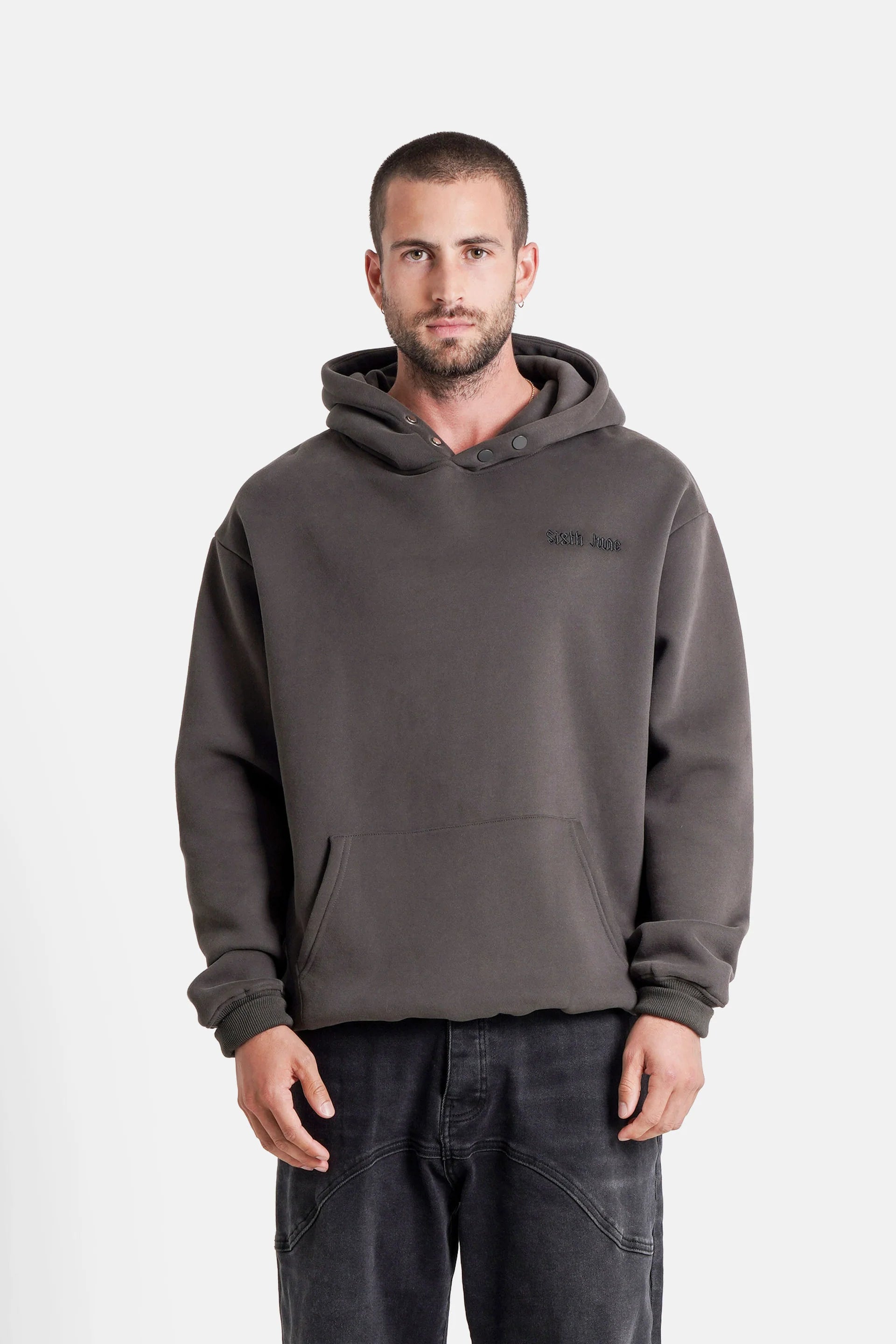 Sixth June THE FEAR embroidery hoodie
