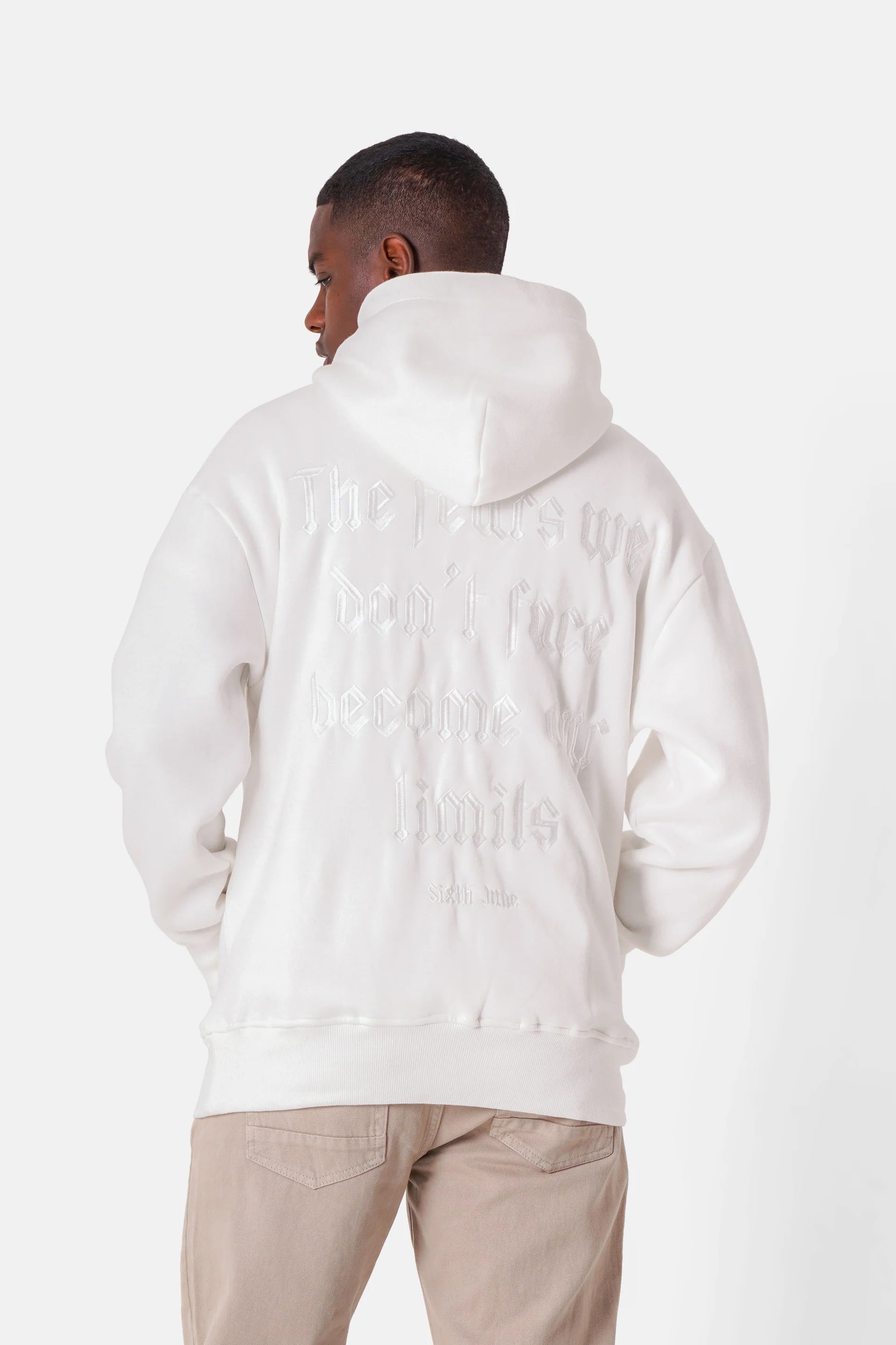 Sixth June THE FEAR embroidery hoodie