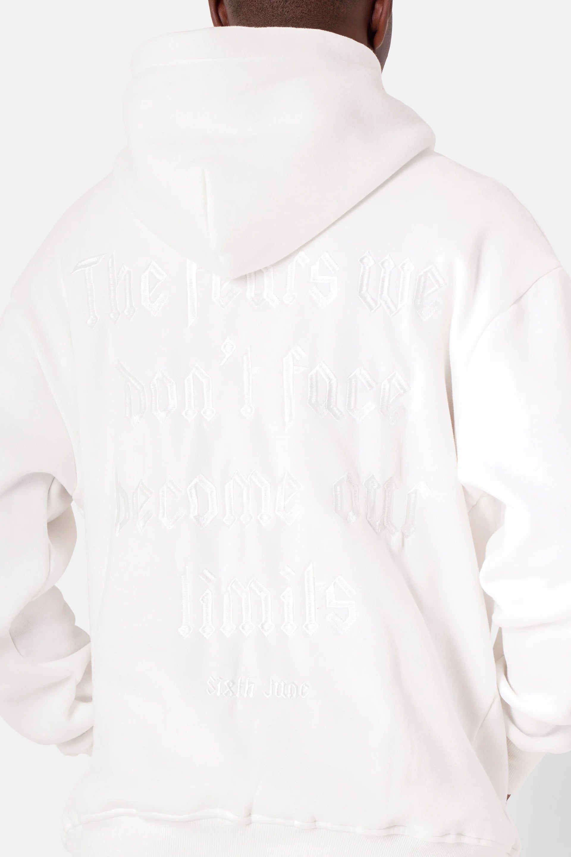 Sixth June THE FEAR embroidery hoodie