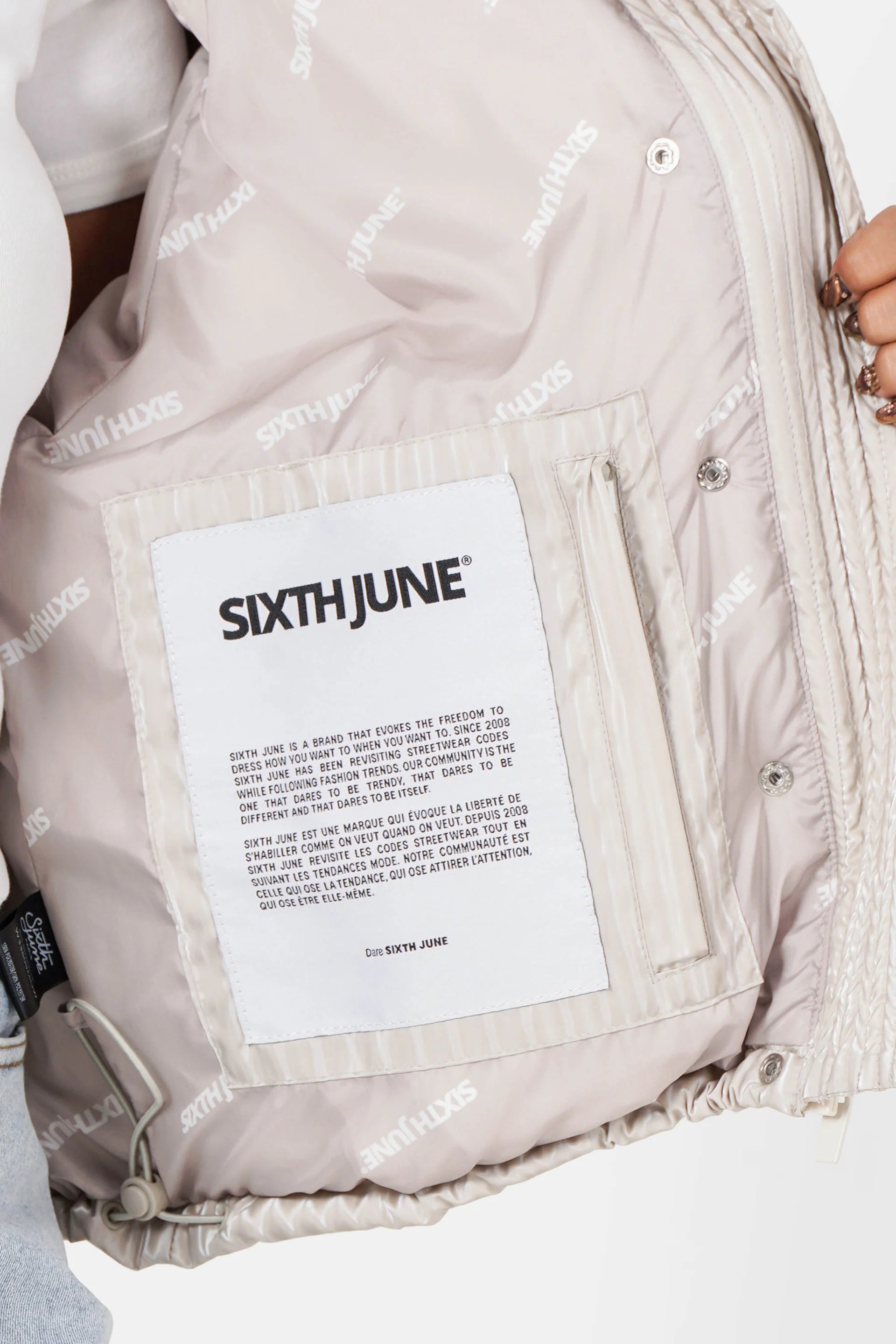 Womens Iridescent Oversized Puffer Jacket with Hood