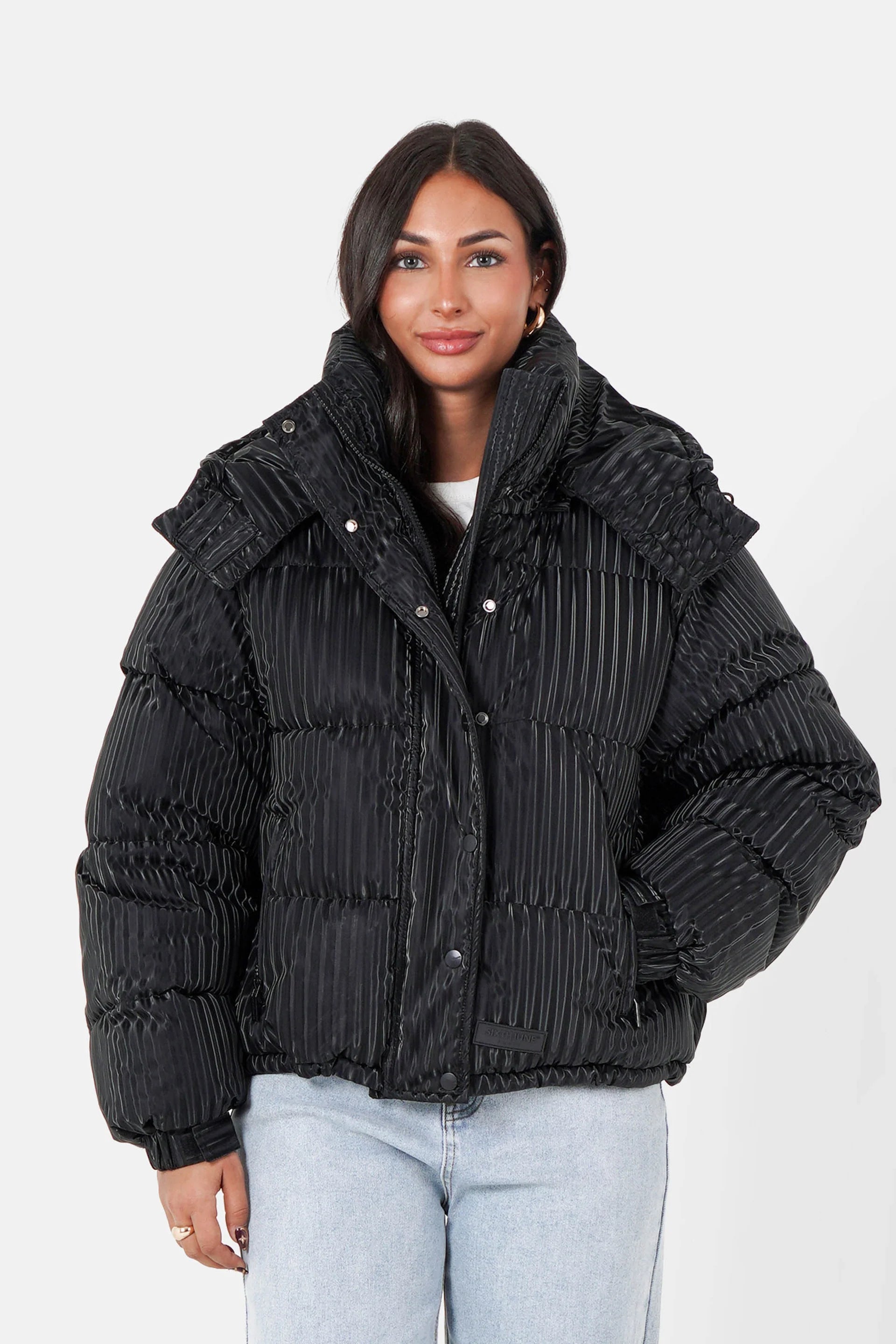 Sixth June Womens Iridescent Puffer with Hood
