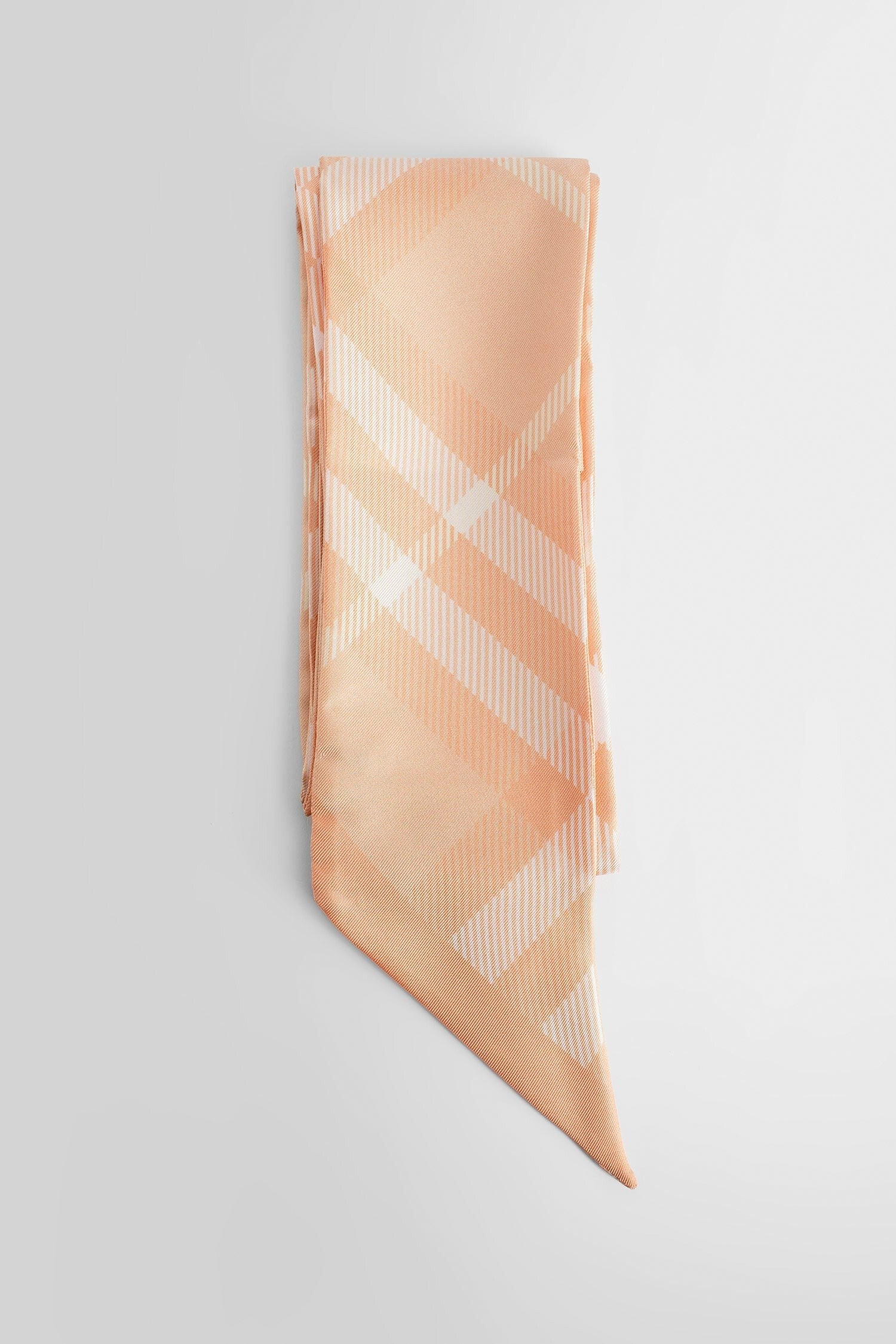 Skinny Check Silk Scarf