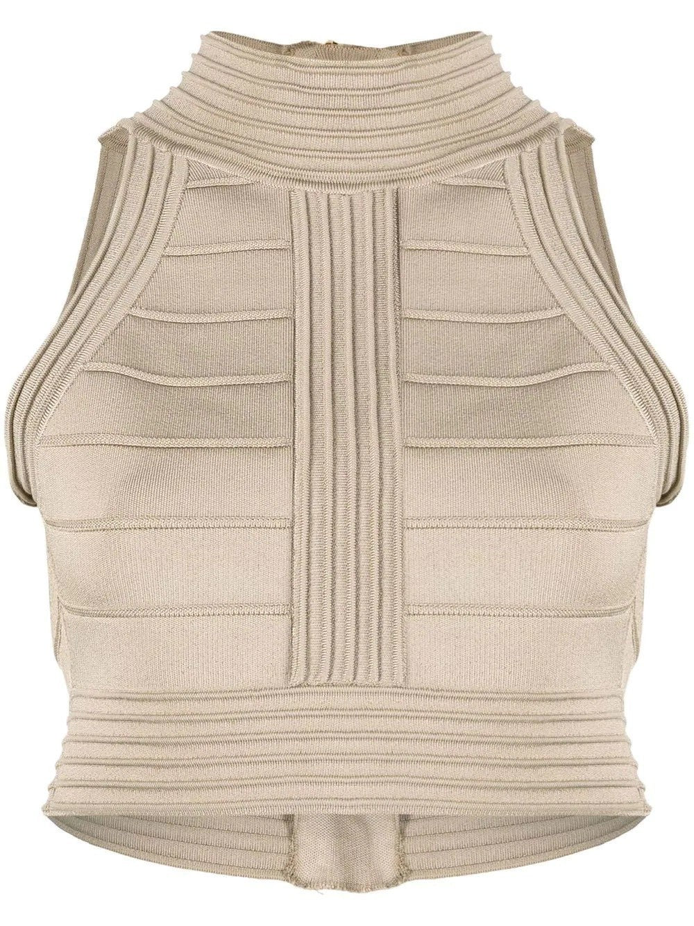 Sleeveless Ribbed Knit Top