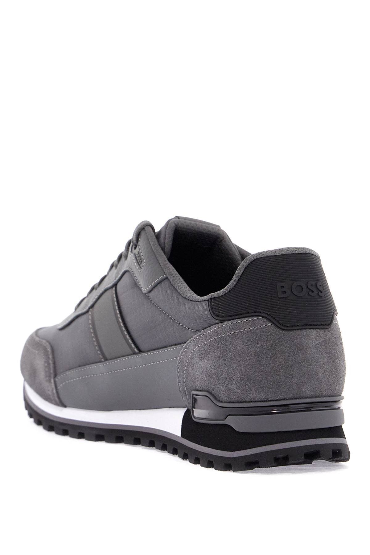 sneakers parkour-l_runn_rsmx grigio scuro tessuto e suede