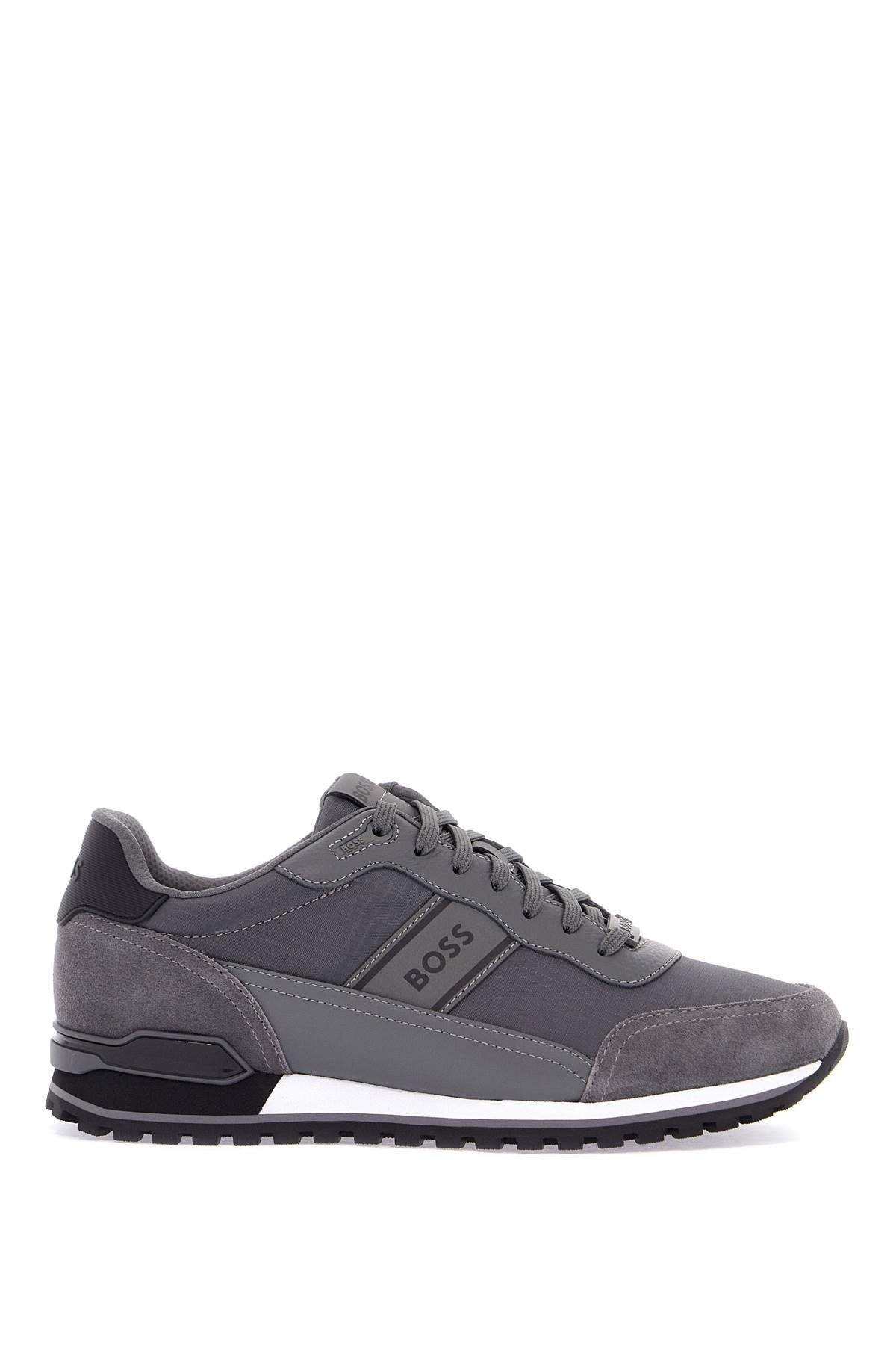 sneakers parkour-l_runn_rsmx grigio scuro tessuto e suede