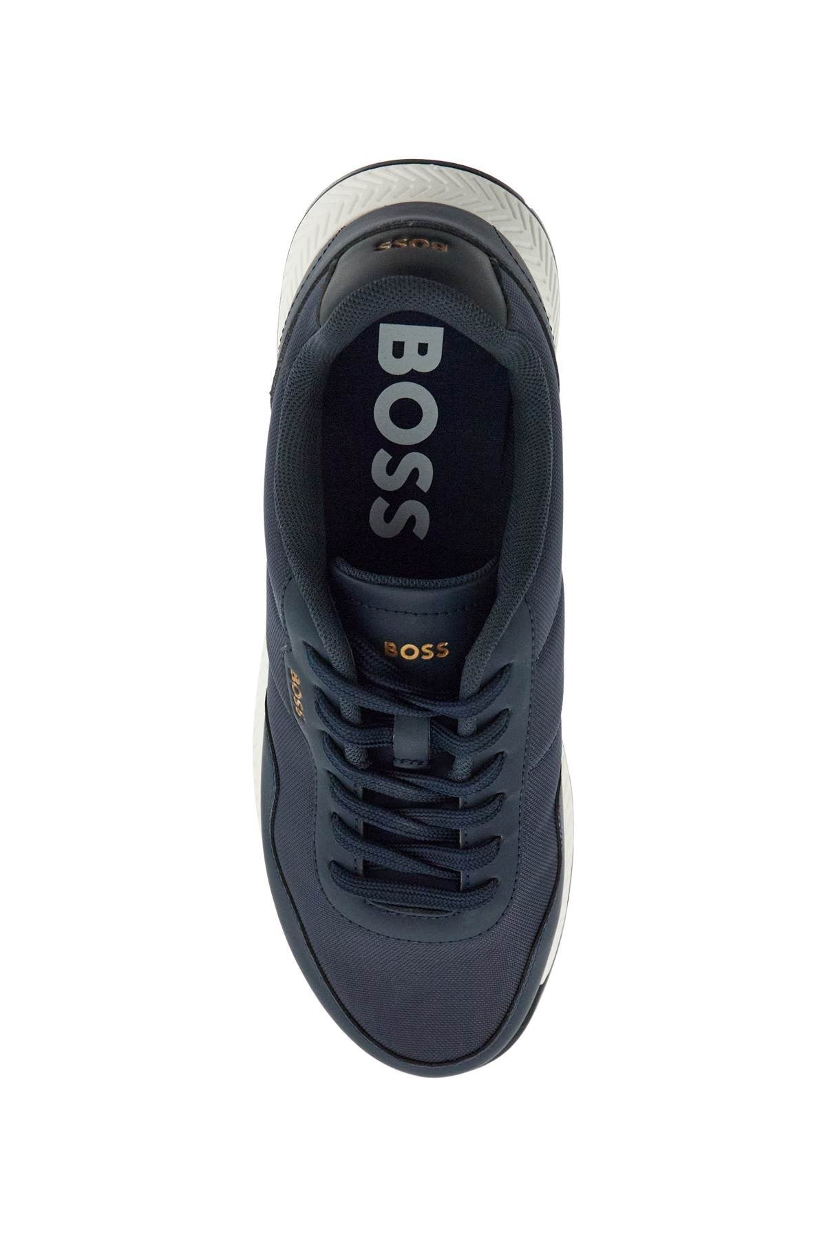 sneakers titanium runn nypu eco-leather dark blue rubber sole