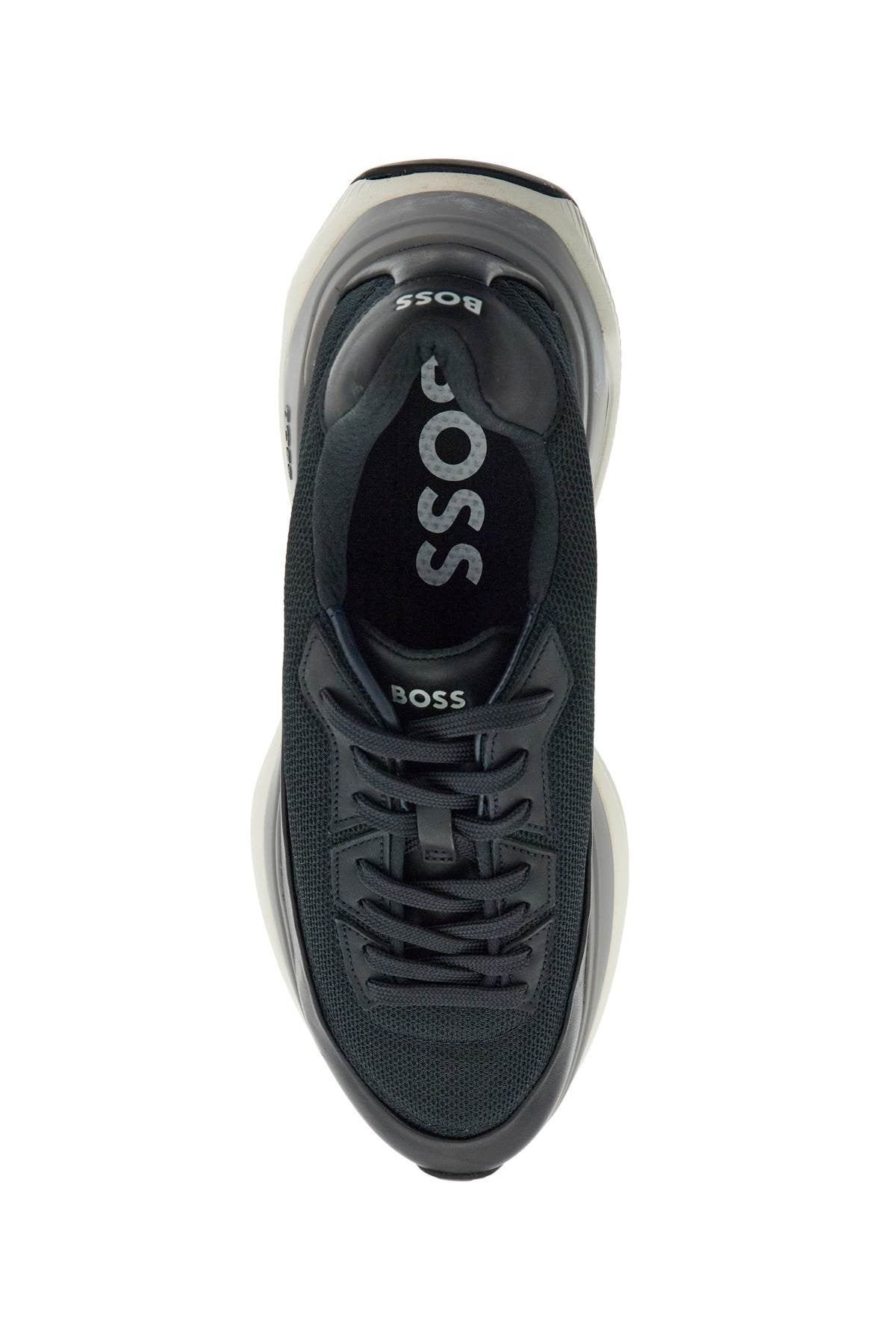 sneakers void_runn_ltny dark blue mix materials rubber sole