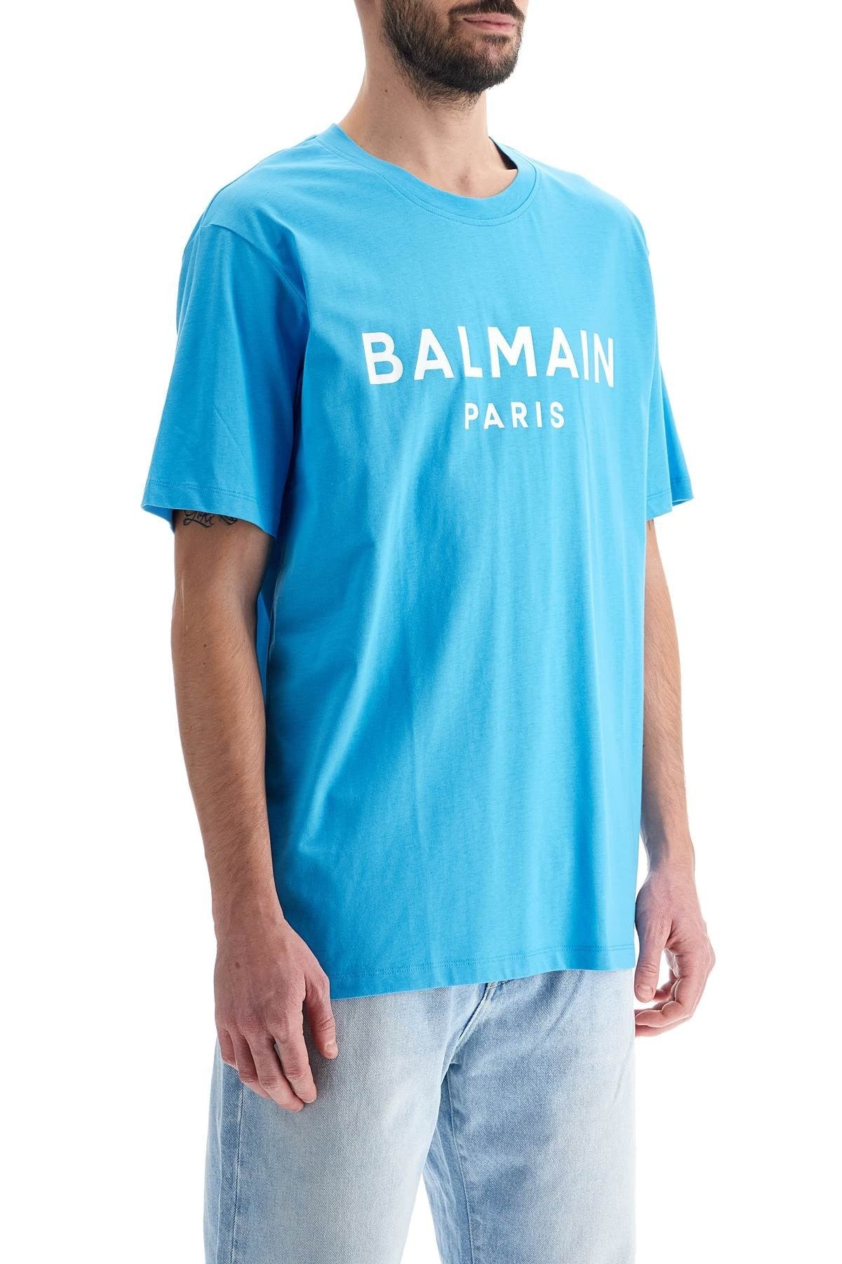 straight-cut logo t-shirt