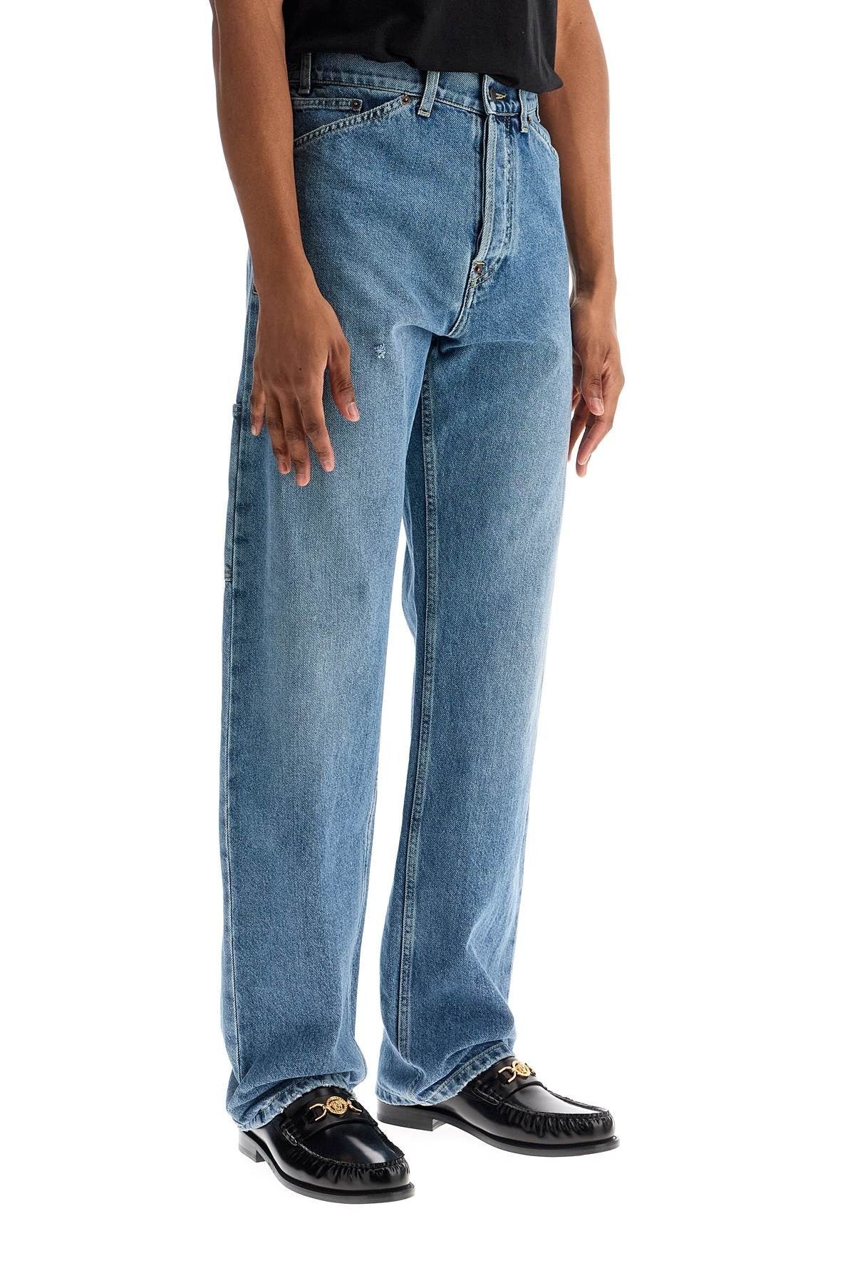 straight jeans with adjustable waistband